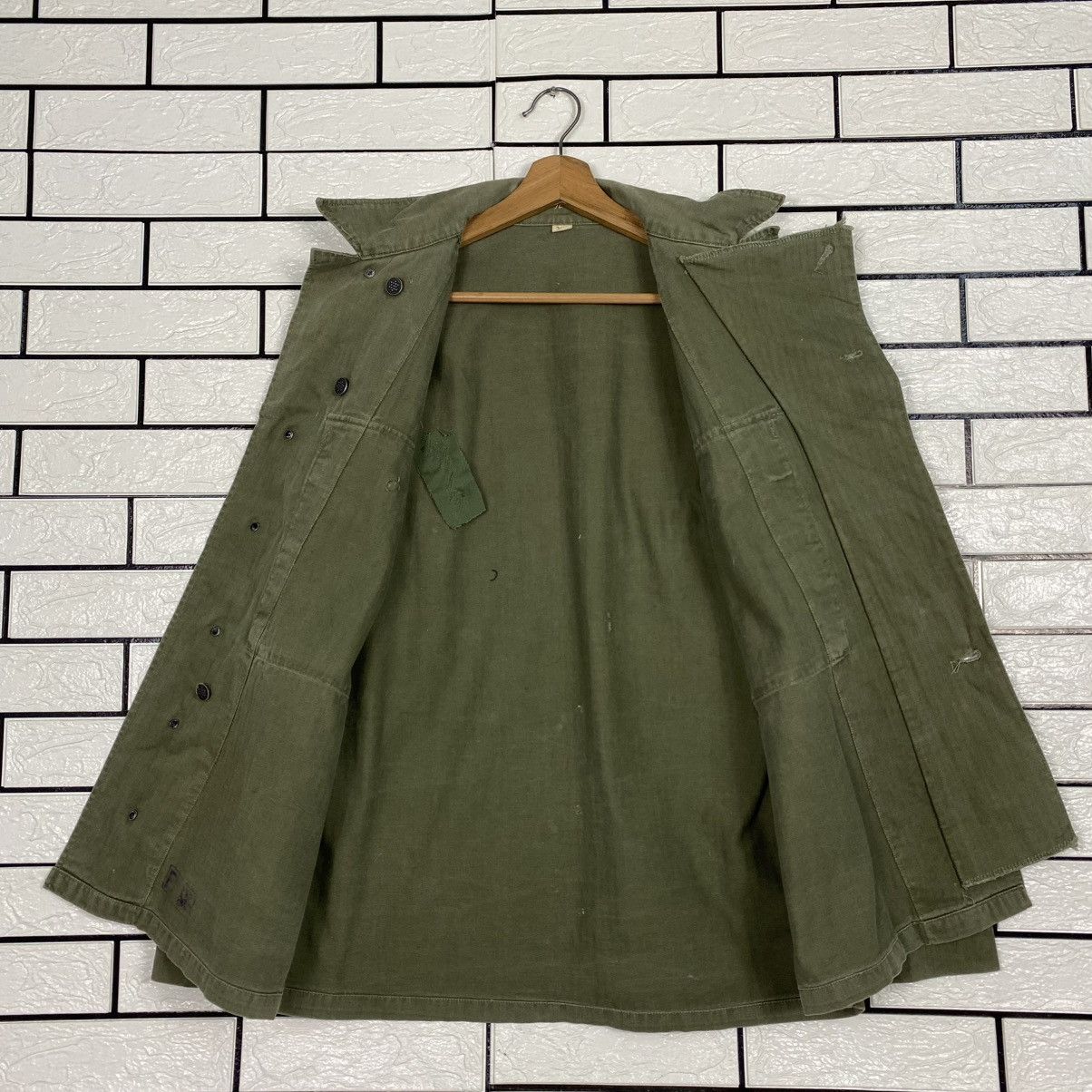 Vintage 🔥TRUE VINTAGE 40’s 13 STARS BUTTON HBT JACKET MILITARY USN Size US M / EU 48-50 / 2 - 14 Thumbnail