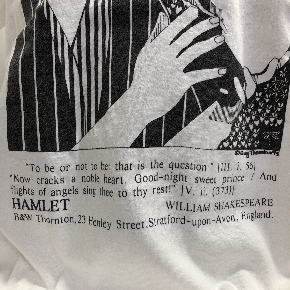 Vintage Vintage 90s William Shakespeare T-Shirt Size US L / EU 52-54 / 3 - 2 Thumbnail