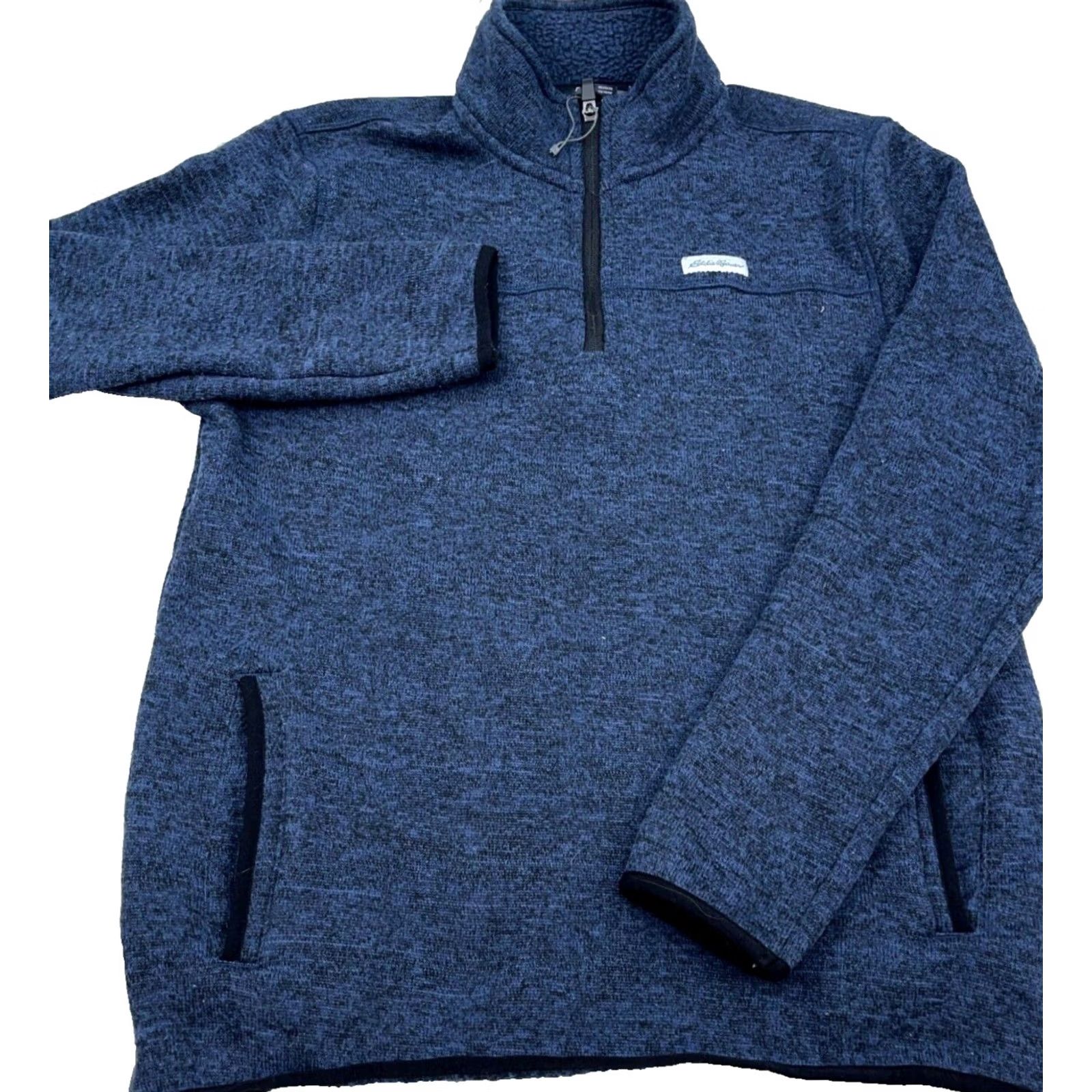 Eddie Bauer Eddie Bauer Sweater Men M Blue 1/4 Zip Pullover Knit Classic Modern Regular Fit Lightweight All Seasons Size US M / EU 48-50 / 2 - 2 Thumbnail