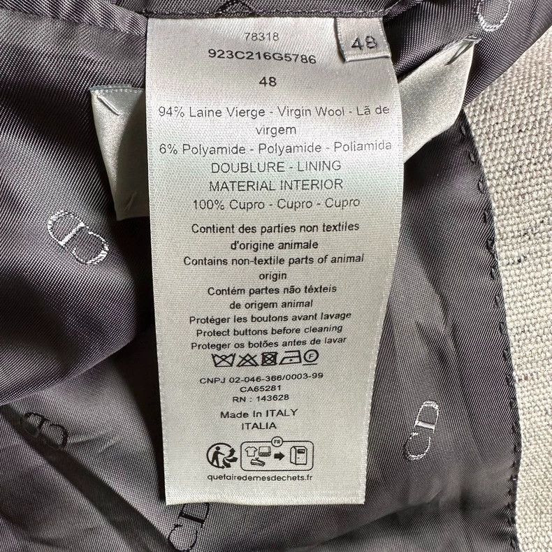 Dior Dior Grey snowflake wool suit suit Size US M / EU 48-50 / 2 - 7 Thumbnail