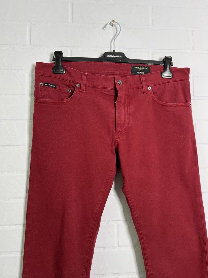 Dolce & Gabbana Women's Jeans Pants Burgundy Size 52