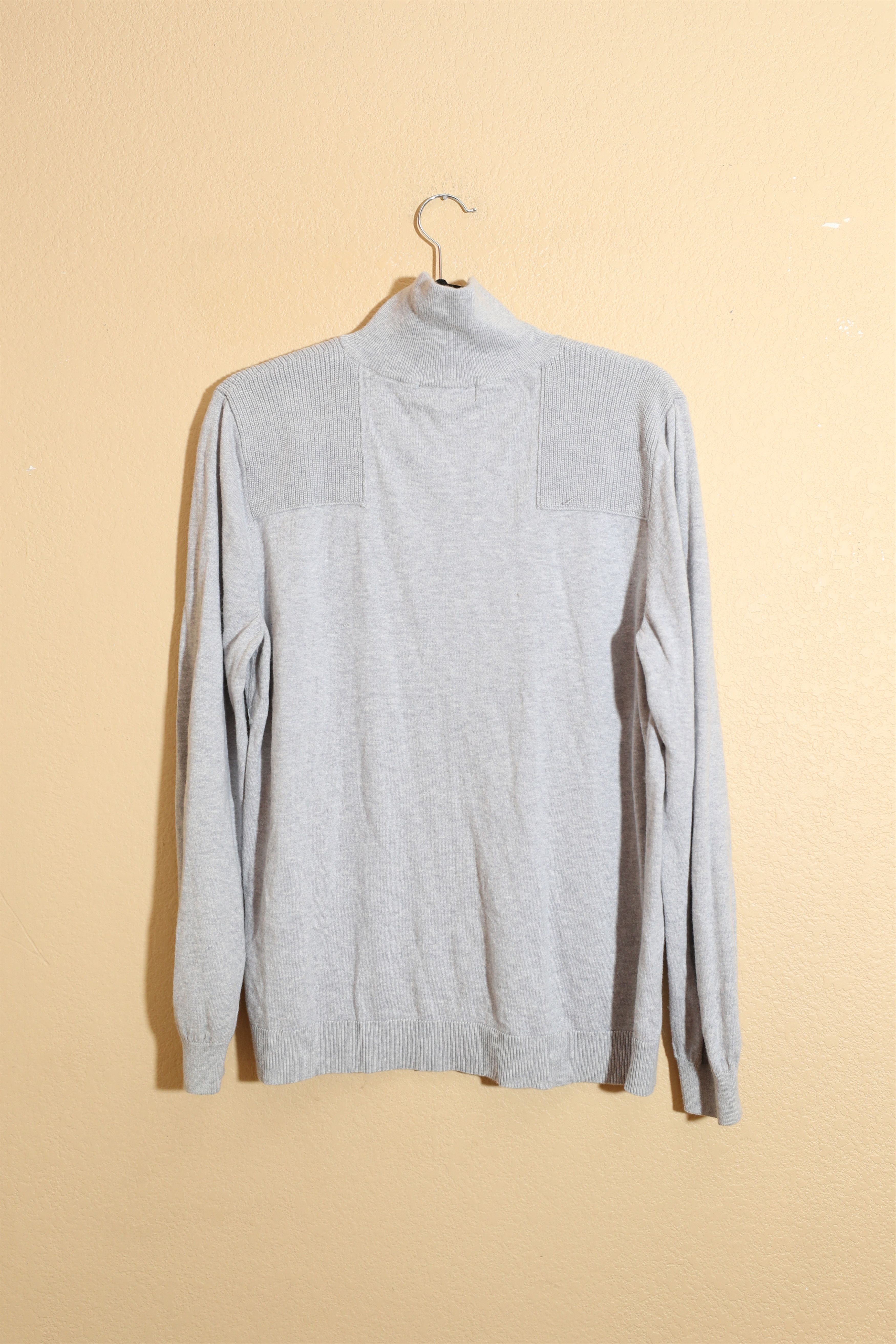 Mossimo Mossimo Grey Long Sleeve Polo Sweater (L) Size US L / EU 52-54 / 3 - 2 Thumbnail