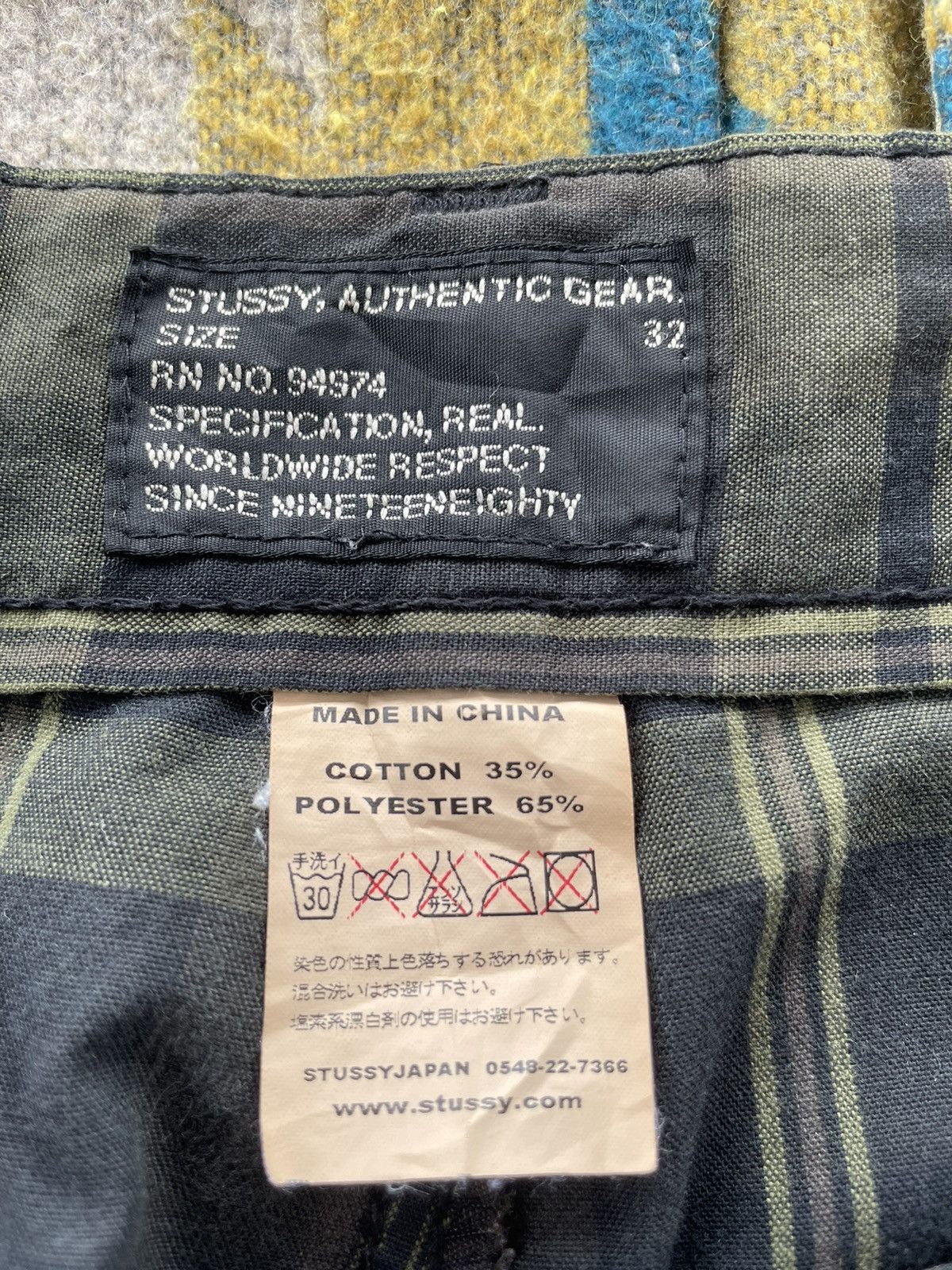 Japanese Brand Stussy Cargo Pant Size US 33 - 7 Thumbnail