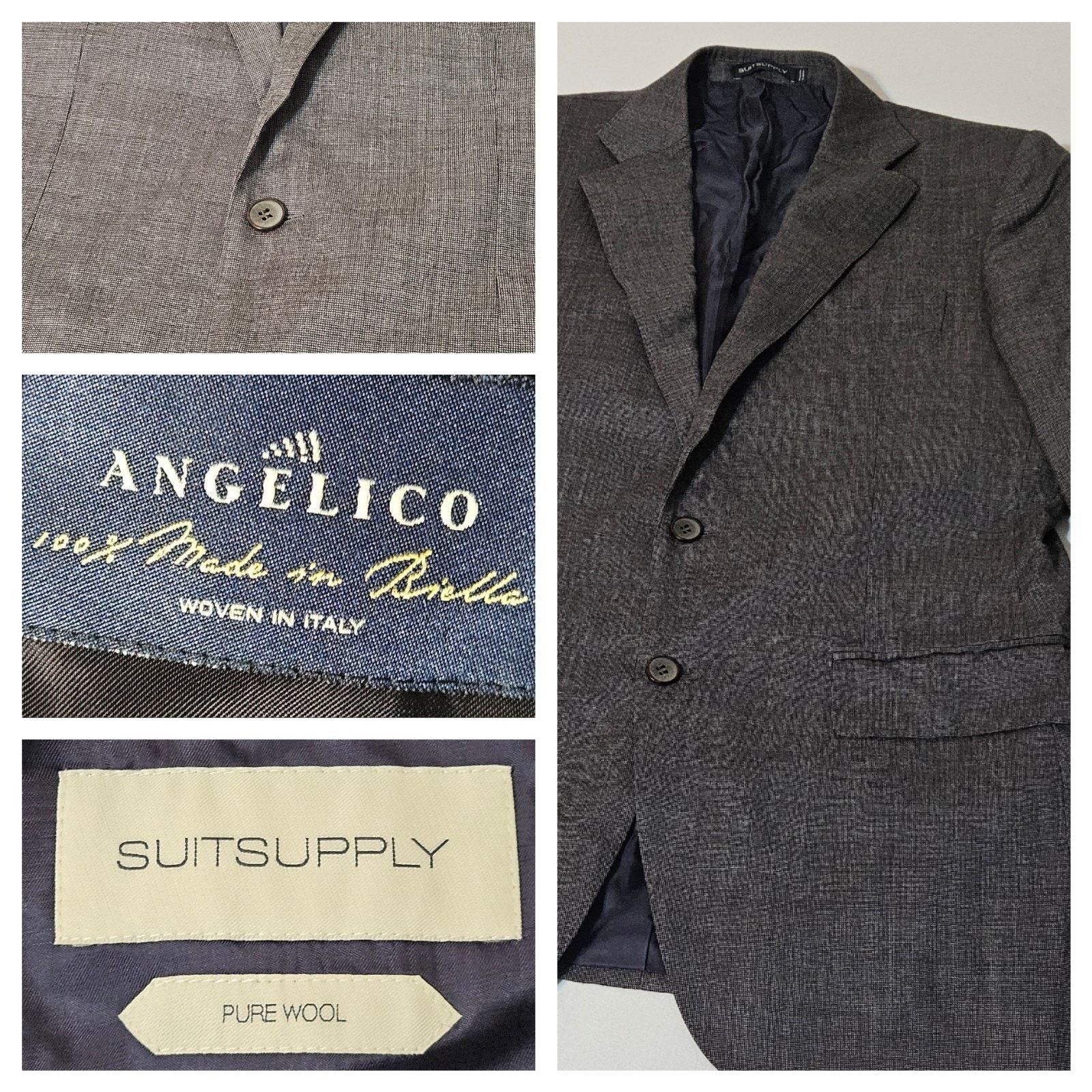 Suitsupply Suitsupply Blazer 40 R Angelico Lazio Wool Sport Coat Size 40R - 1 Thumbnail