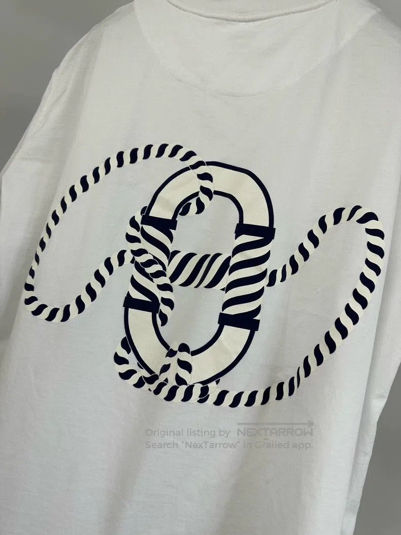 Hermes Hermes White Printed Short Sleeve T-Shirt Top Size XS / US 0-2 / IT 36-38 - 4 Thumbnail