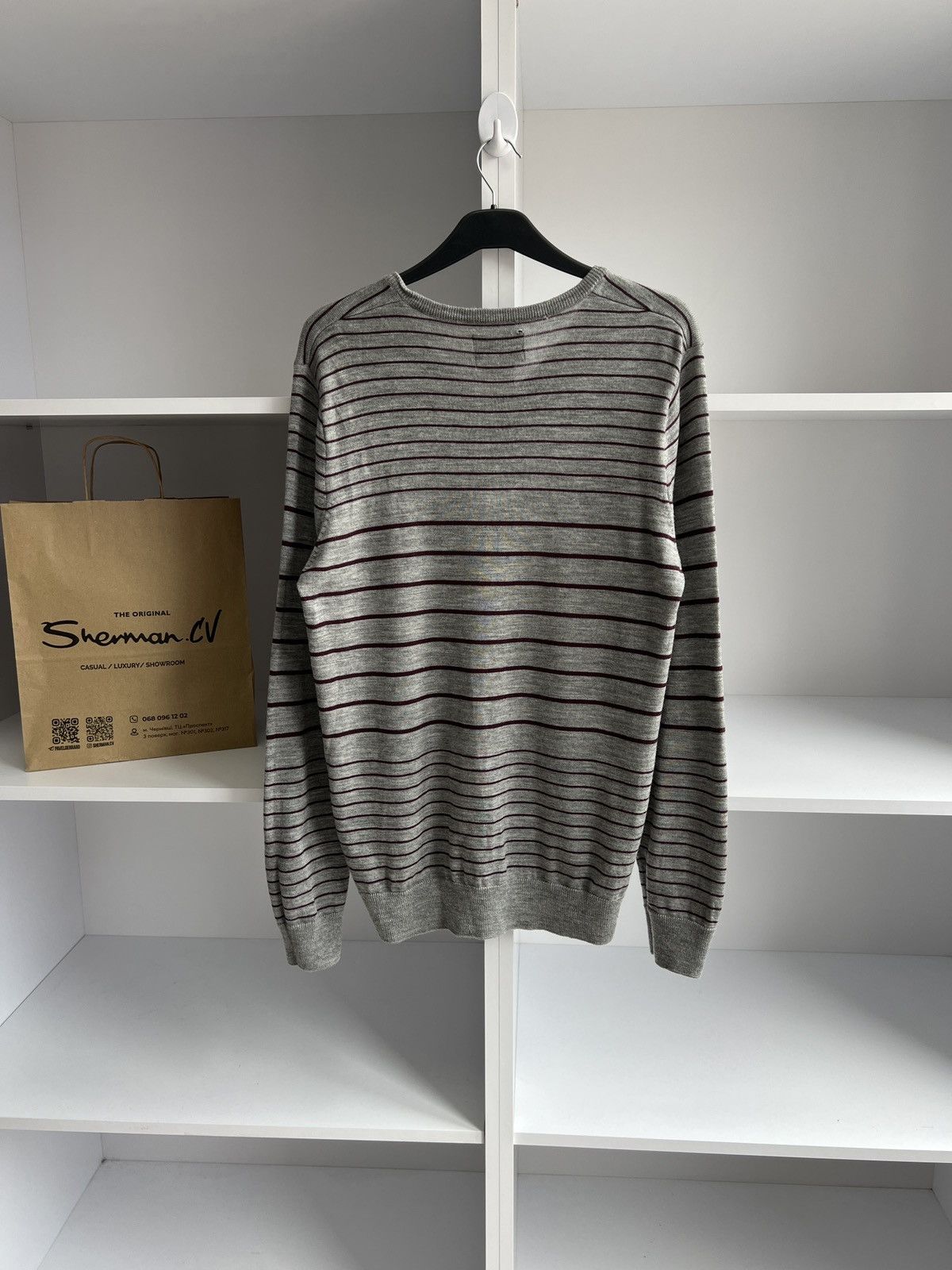 Fred Perry × Vintage Vintage Fred Perry V-neck sweater Size US L / EU 52-54 / 3 - 10 Thumbnail