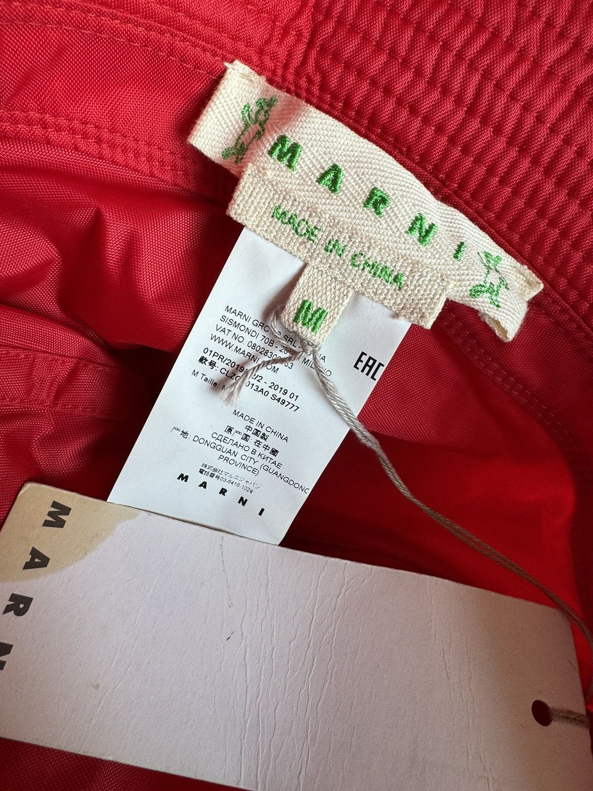 Marni DSWT SS19 Marni Dance Bunny Red Bucket Hat Size ONE SIZE - 4 Thumbnail