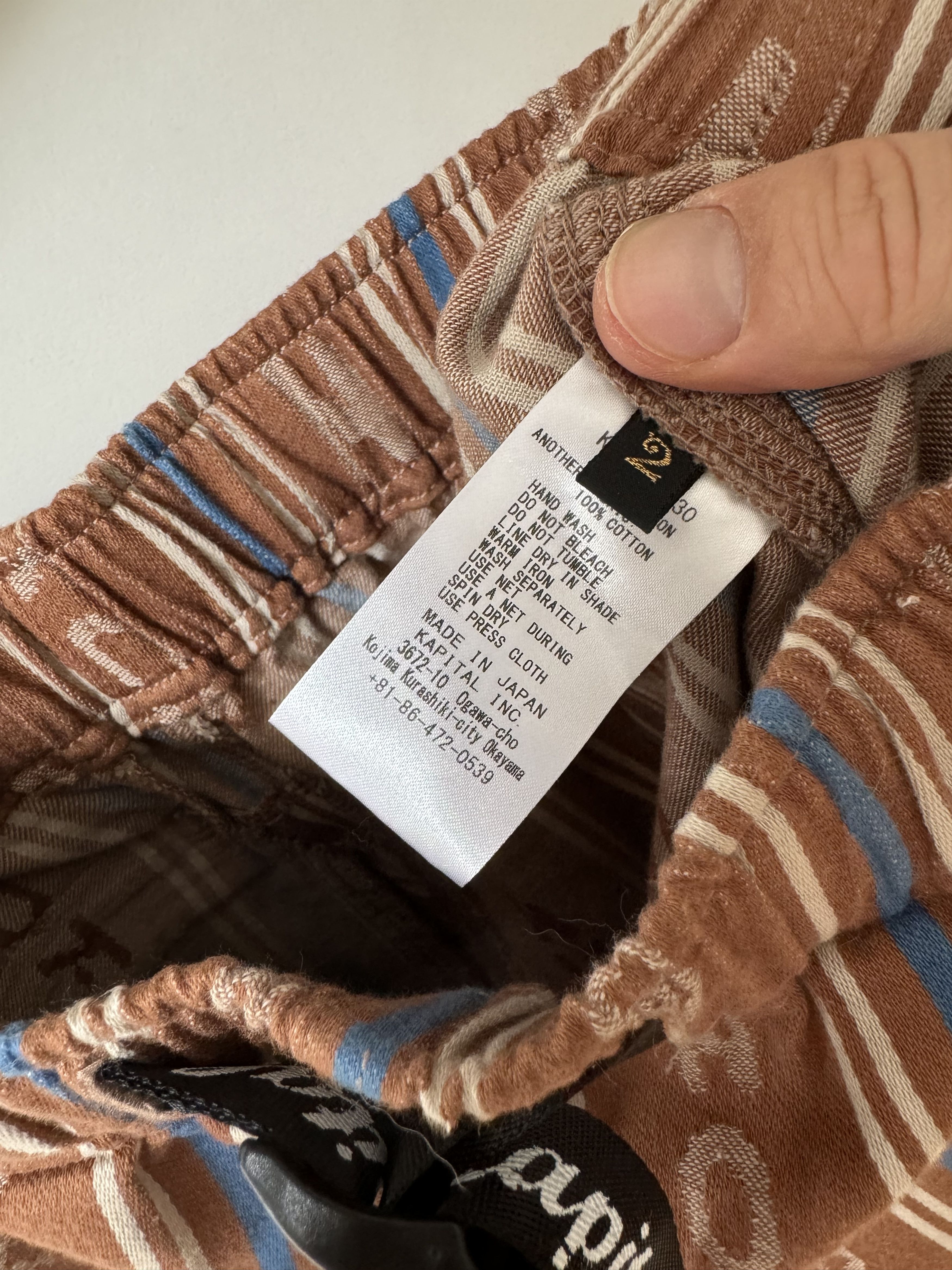Kapital [2] HOPE Striped Easy Shorts in Brown Size US 30 / EU 46 - 6 Thumbnail