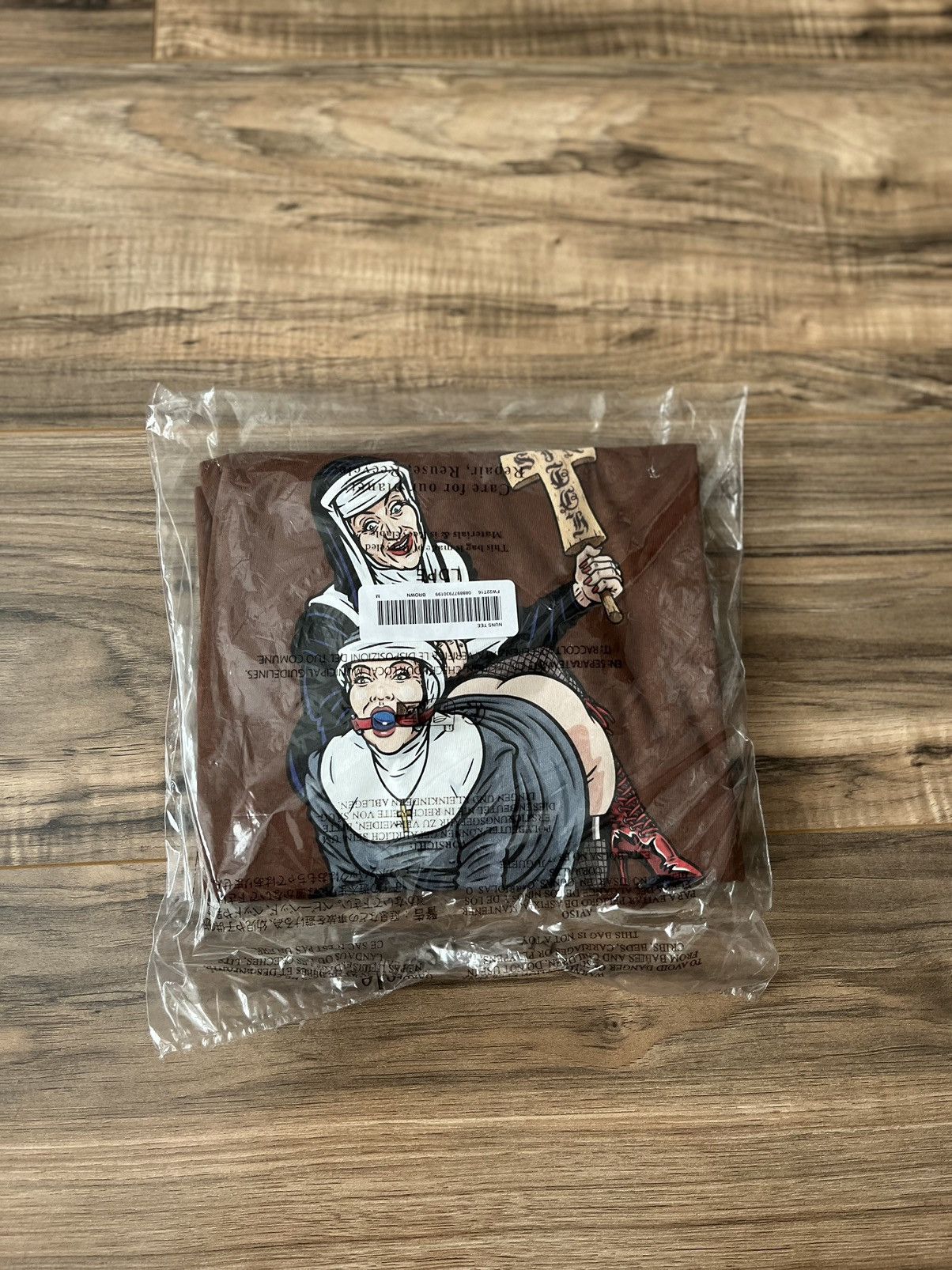 image of Supreme Nuns Tee in Brown, Men's (Size Medium)
