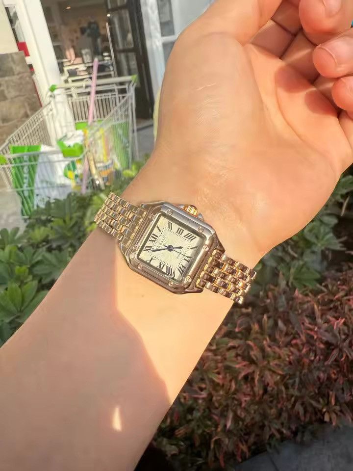 Japanese Brand Vintage 90s black dial luxury style quartz silver watch Size ONE SIZE - 3 Thumbnail