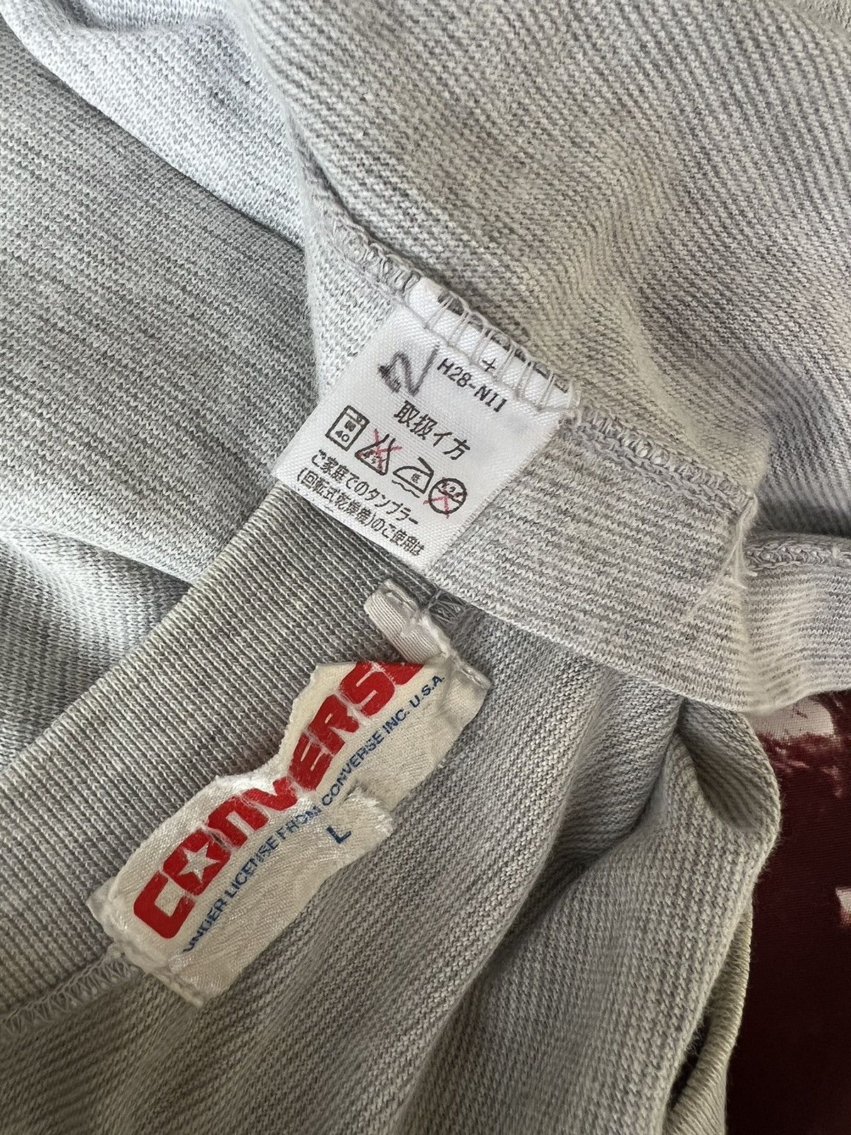 Converse × NBA × Vintage Vintage 90s Converse Basketball Grand MAMA’S Striped tee Size US L / EU 52-54 / 3 - 21 Thumbnail