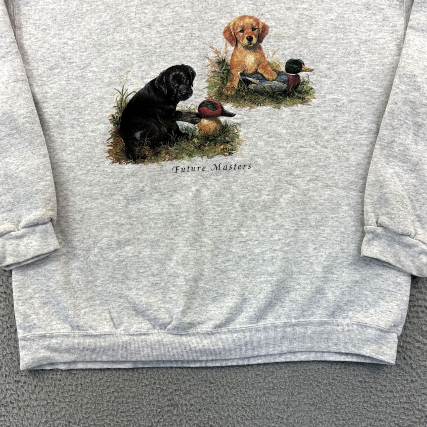 Vintage VINTAGE Enviromental Artwear Sweatshirt Mens Large Blue Dog Nature Pullover Graphic Print Crew Neck Long Sleeve 90s Size US M / EU 48-50 / 2 - 2 Thumbnail