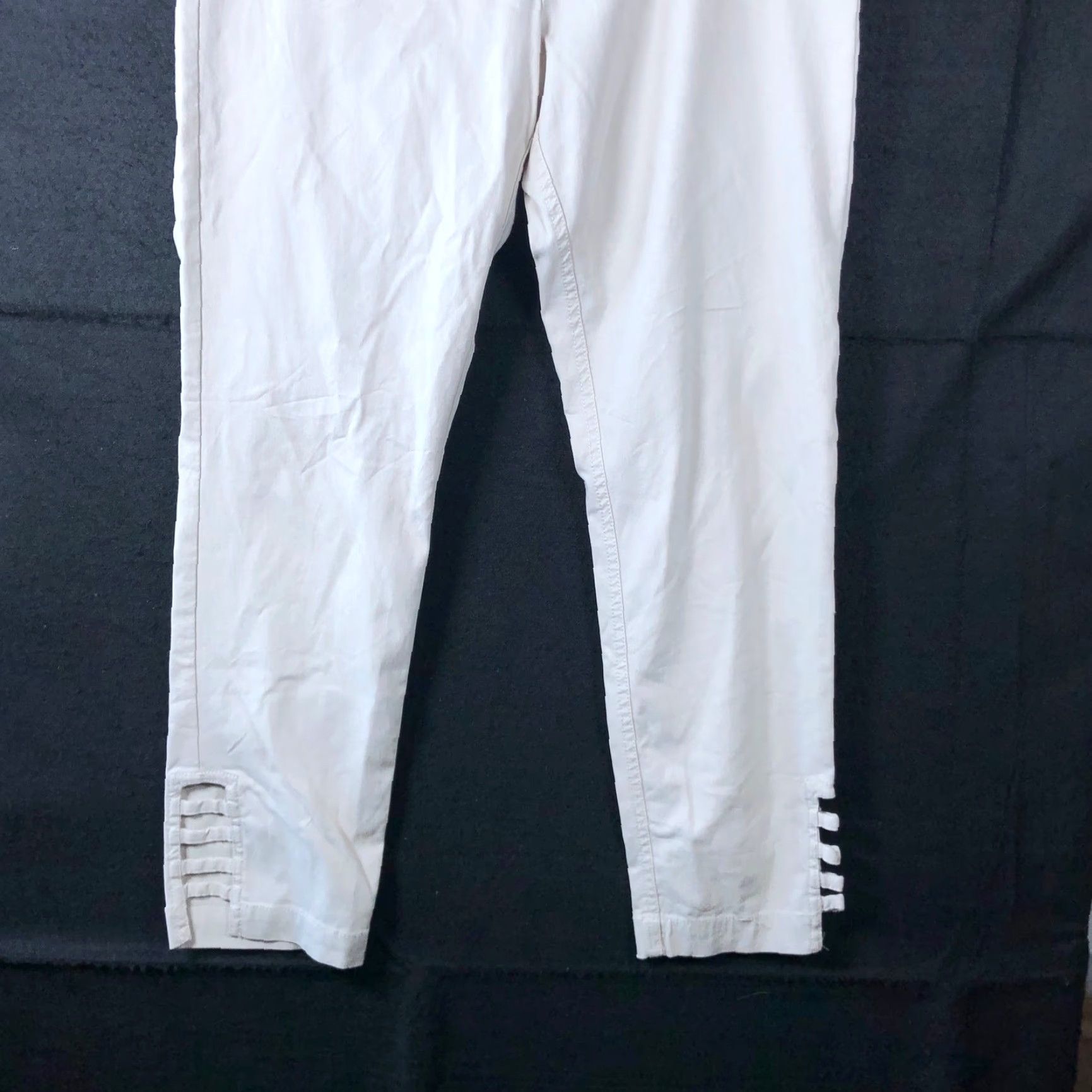 Soft Surroundings Soft Surroundings Womens Pants Petite Tan Pull On Mid Rise Stretch PS - Casual Workwear Ankle Skinny Pattern: Solid Size 28" / US 6 / IT 42 - 3 Thumbnail