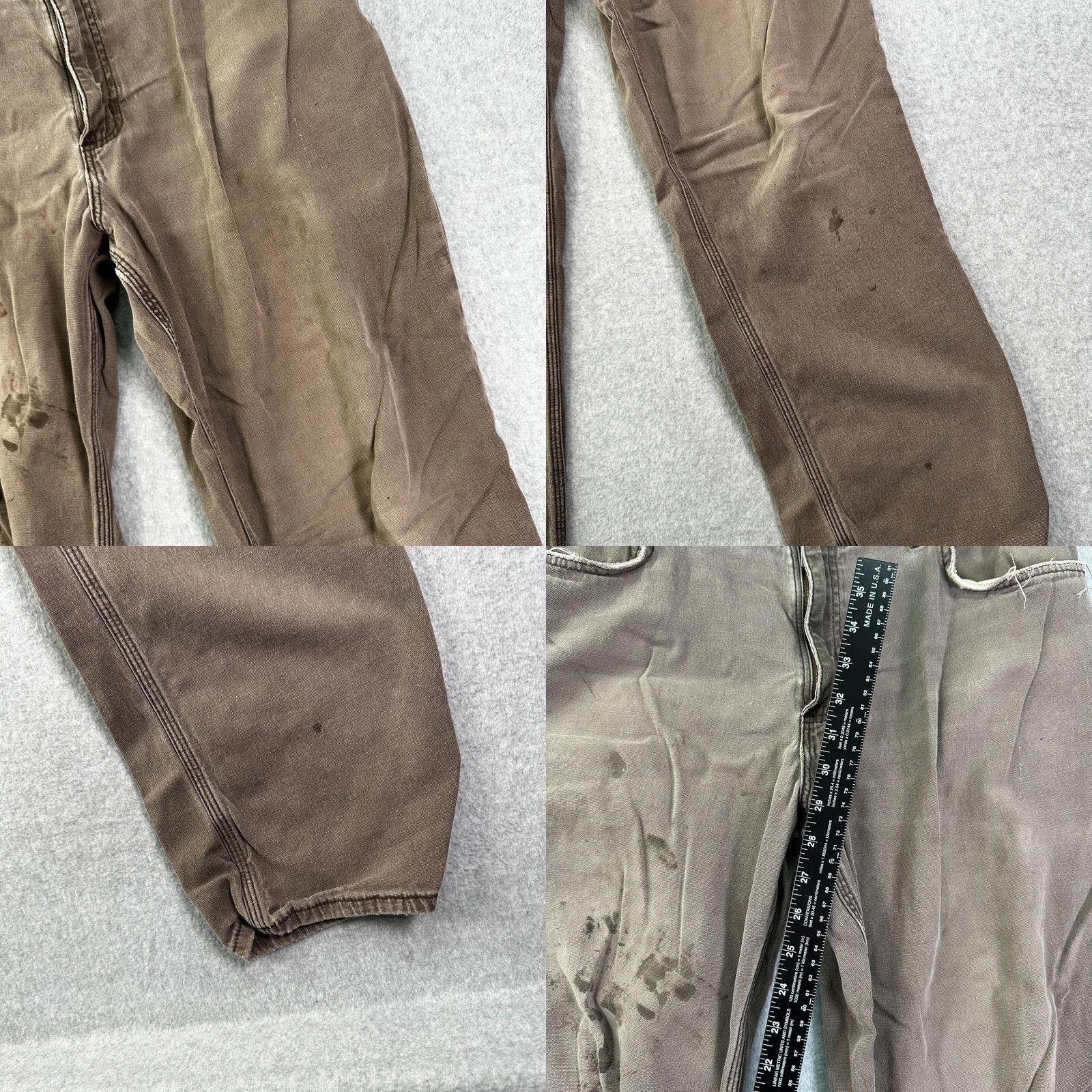 Carhartt Carhartt Chino Pants Brown Men's 36X32 Relaxed Fit Straight Leg Distressed Workwear Front Button 5-Pocket Design Regular Inseam 32 in Size US 36 / EU 52 - 8 Thumbnail