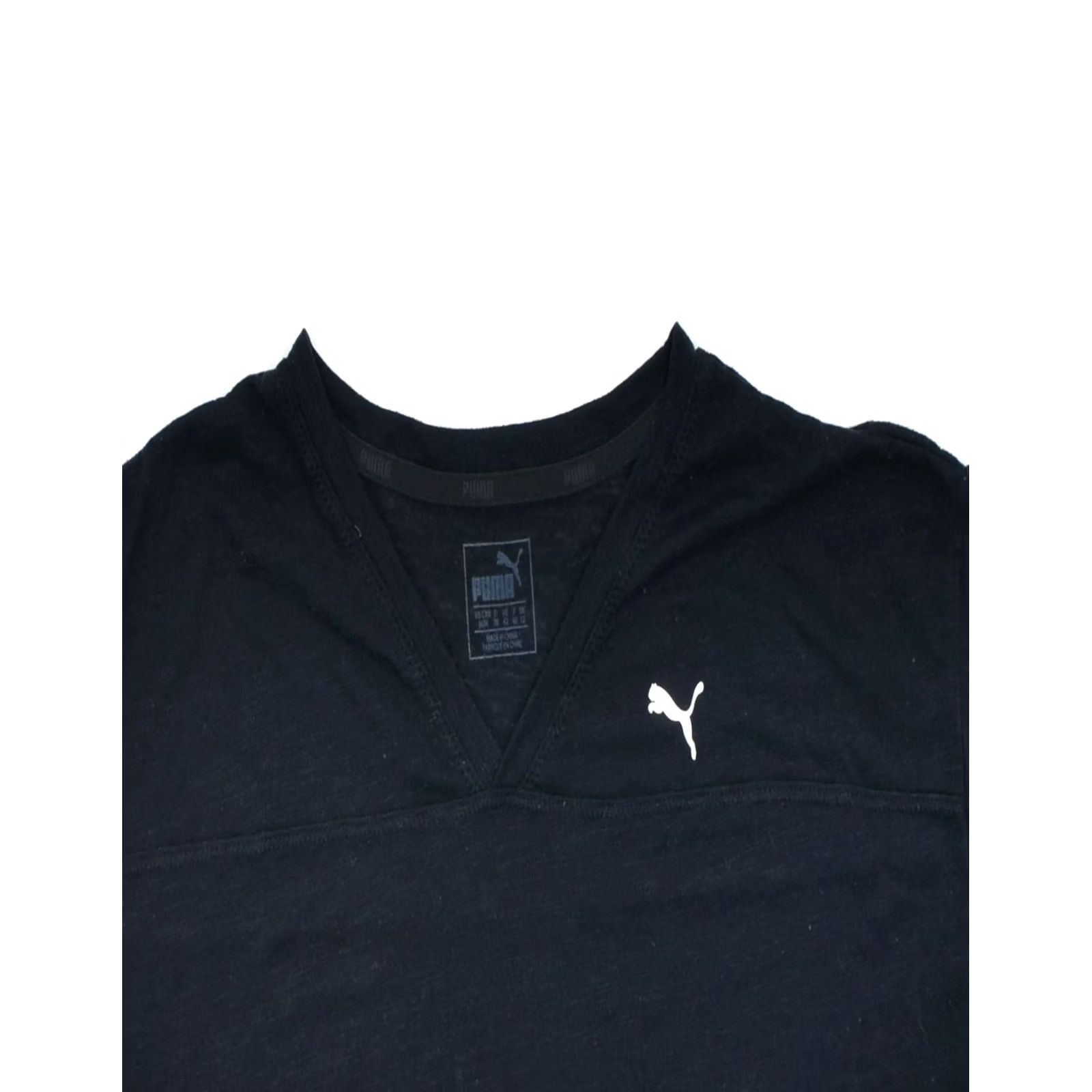 Puma PUMA Womens T-Shirt Medium Black Cotton UK 12 Size XL / US 12-14 / IT 48-50 - 3 Thumbnail
