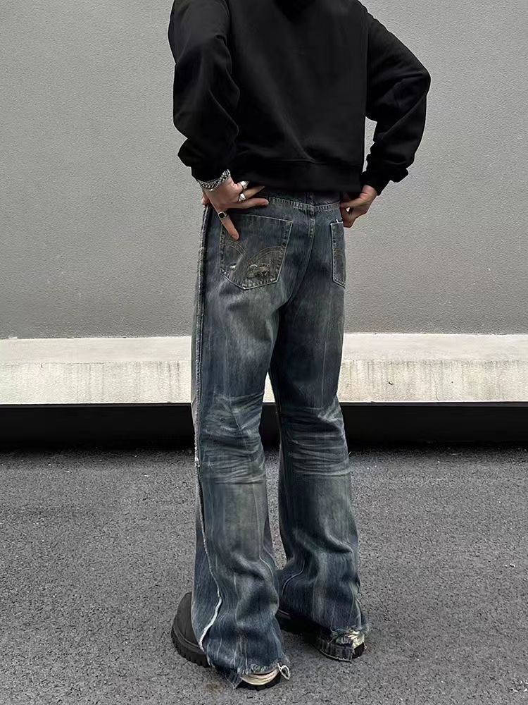 Japanese Brand × Vintage Street Vintage Washed and Aged Micro Flare Jeans Size US 32 / EU 48 - 3 Thumbnail