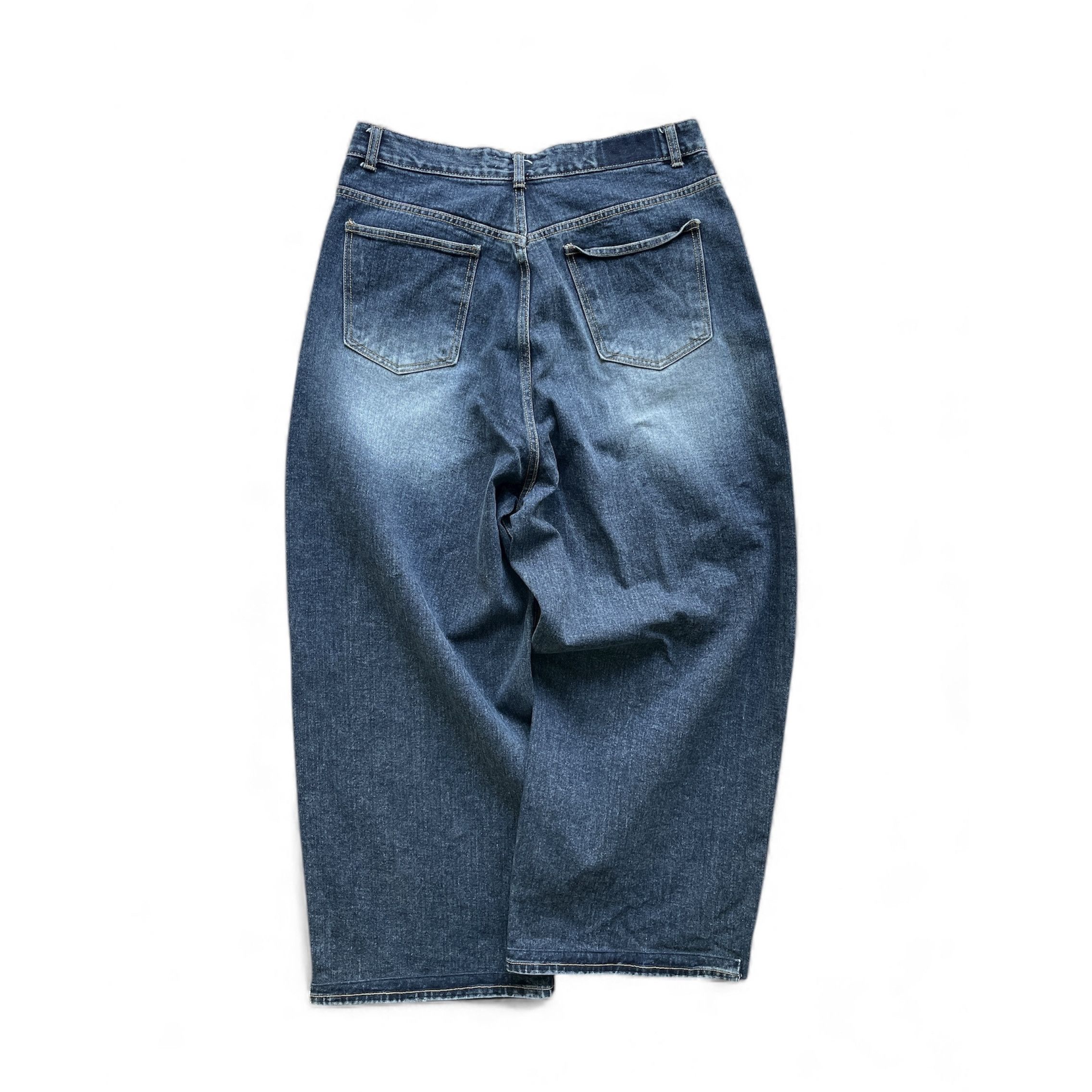 Japanese Brand Baggy skater hiphop washed denim jeans Size US 34 / EU 50 - 8 Thumbnail