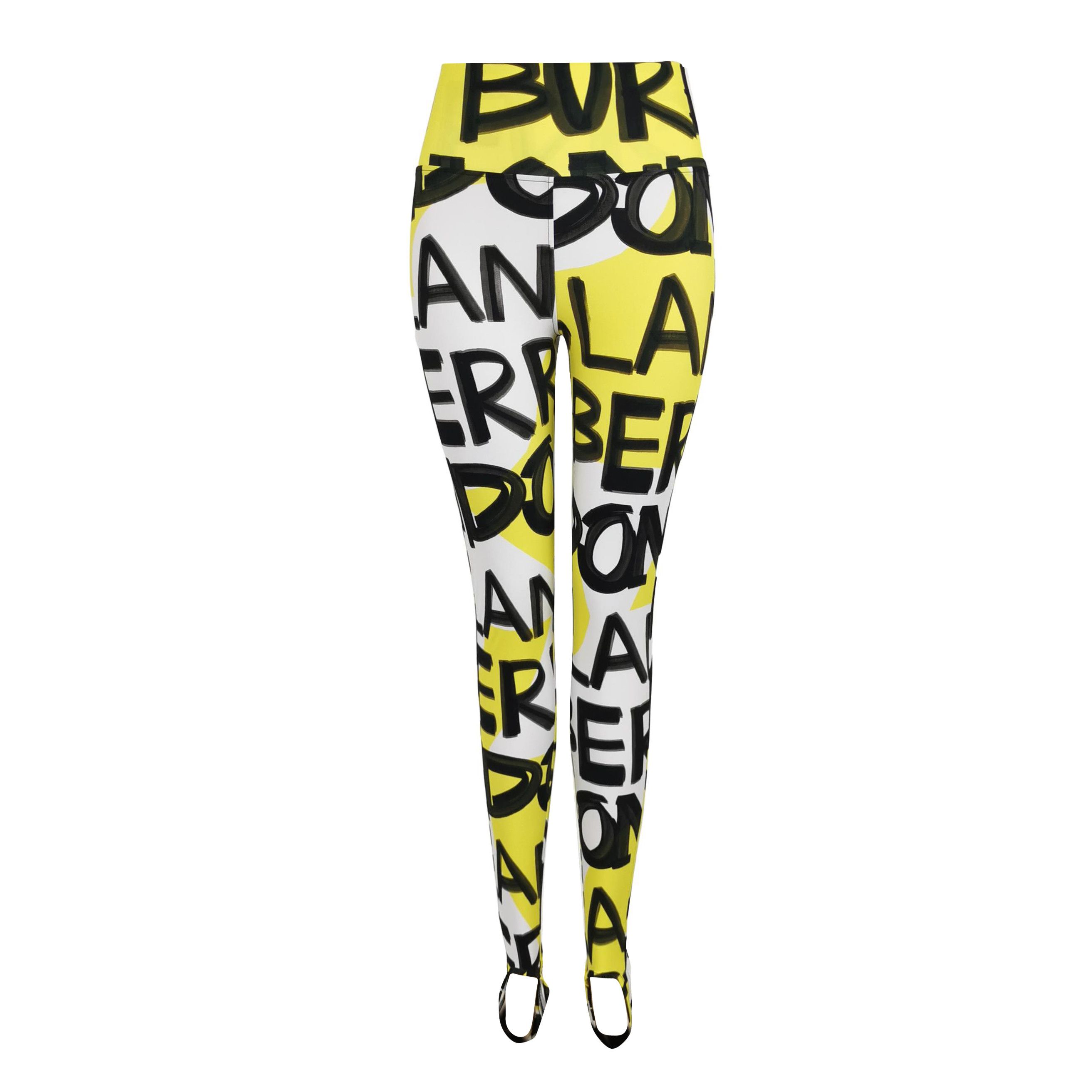 Burberry Burberry Color-Patterned Logo Slim Pants 0079 Size US 26 / EU 42 - 1 Thumbnail