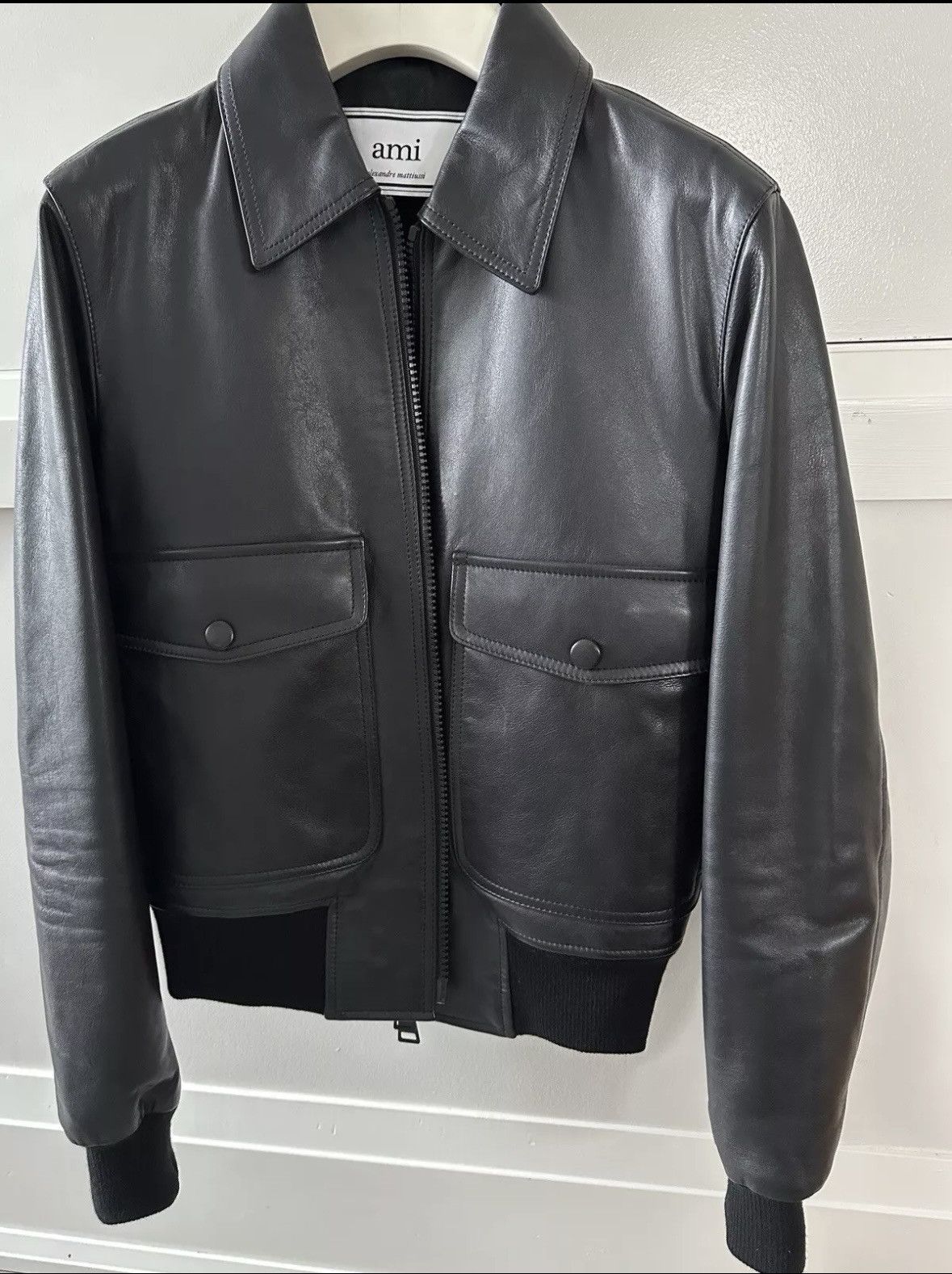 AMI Ami Paris leather jacket Size US XS / EU 42 / 0 - 1 Thumbnail