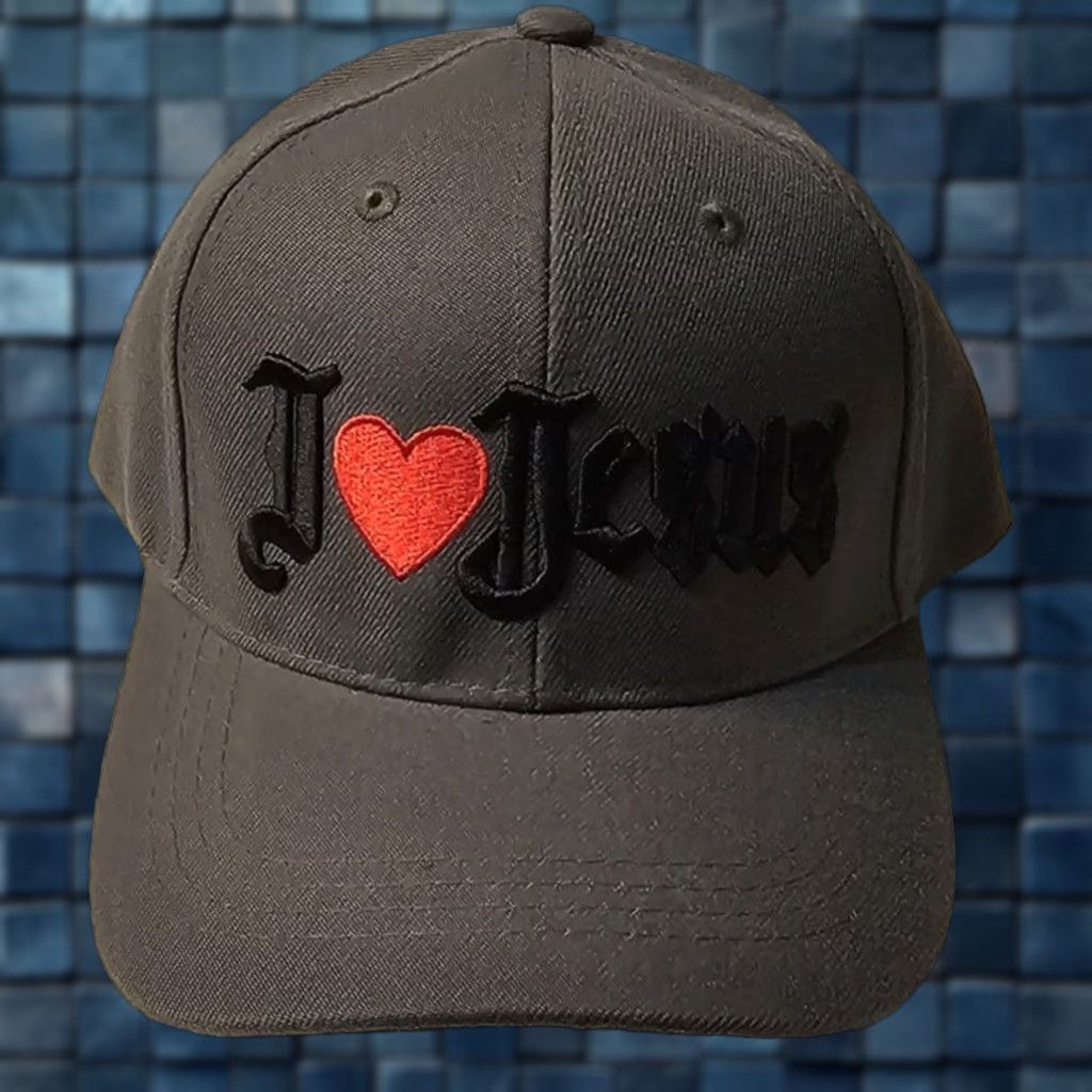 Vintage I LOVE HEART JESUS RELIGIOUS GOD BASEBALL CAP GREY Size ONE SIZE - 1 Thumbnail