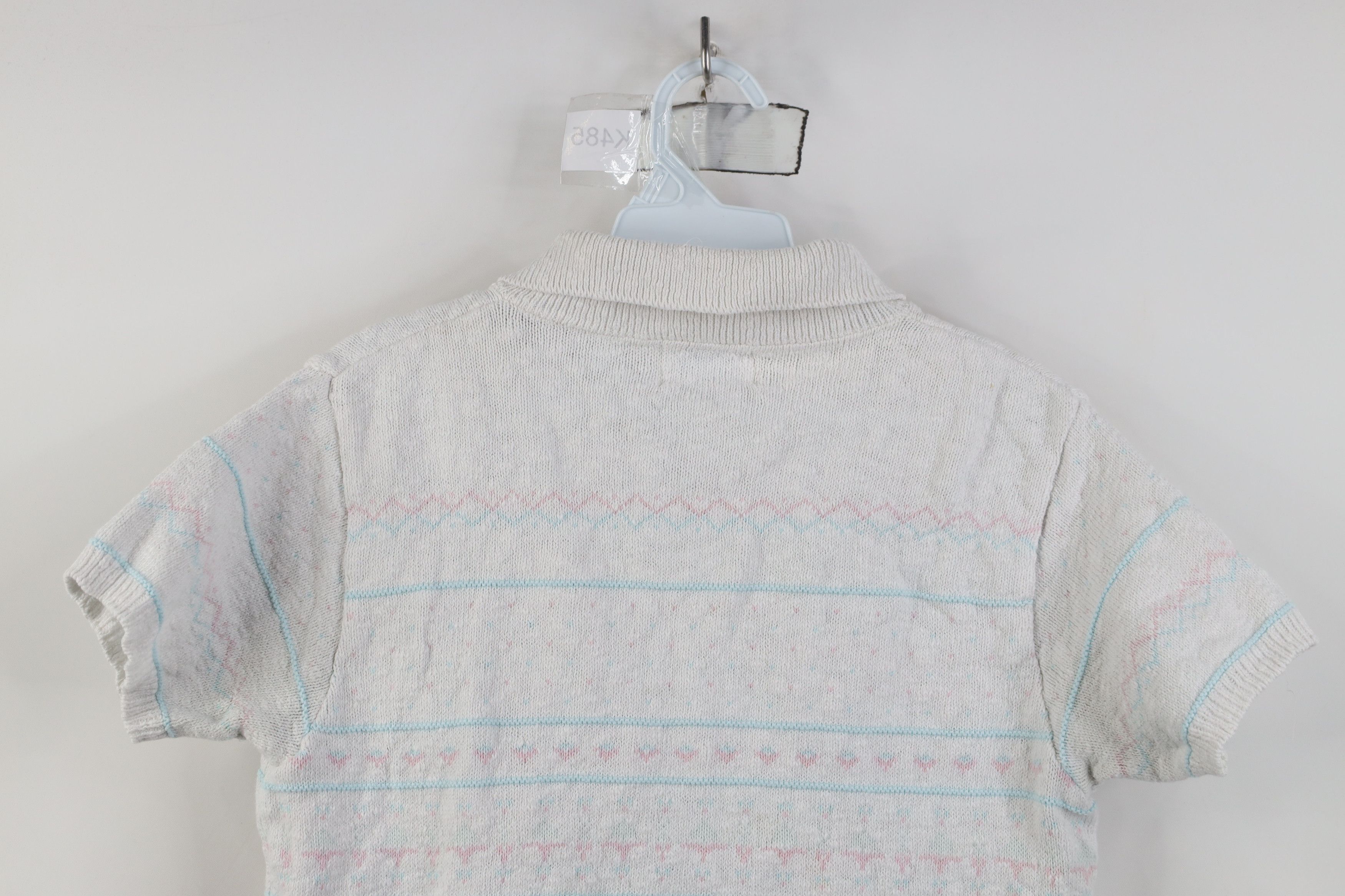 Vintage Vintage 90s Streetwear Fair Isle Knit Collared Sweater USA Size M / US 6-8 / IT 42-44 - 10 Thumbnail