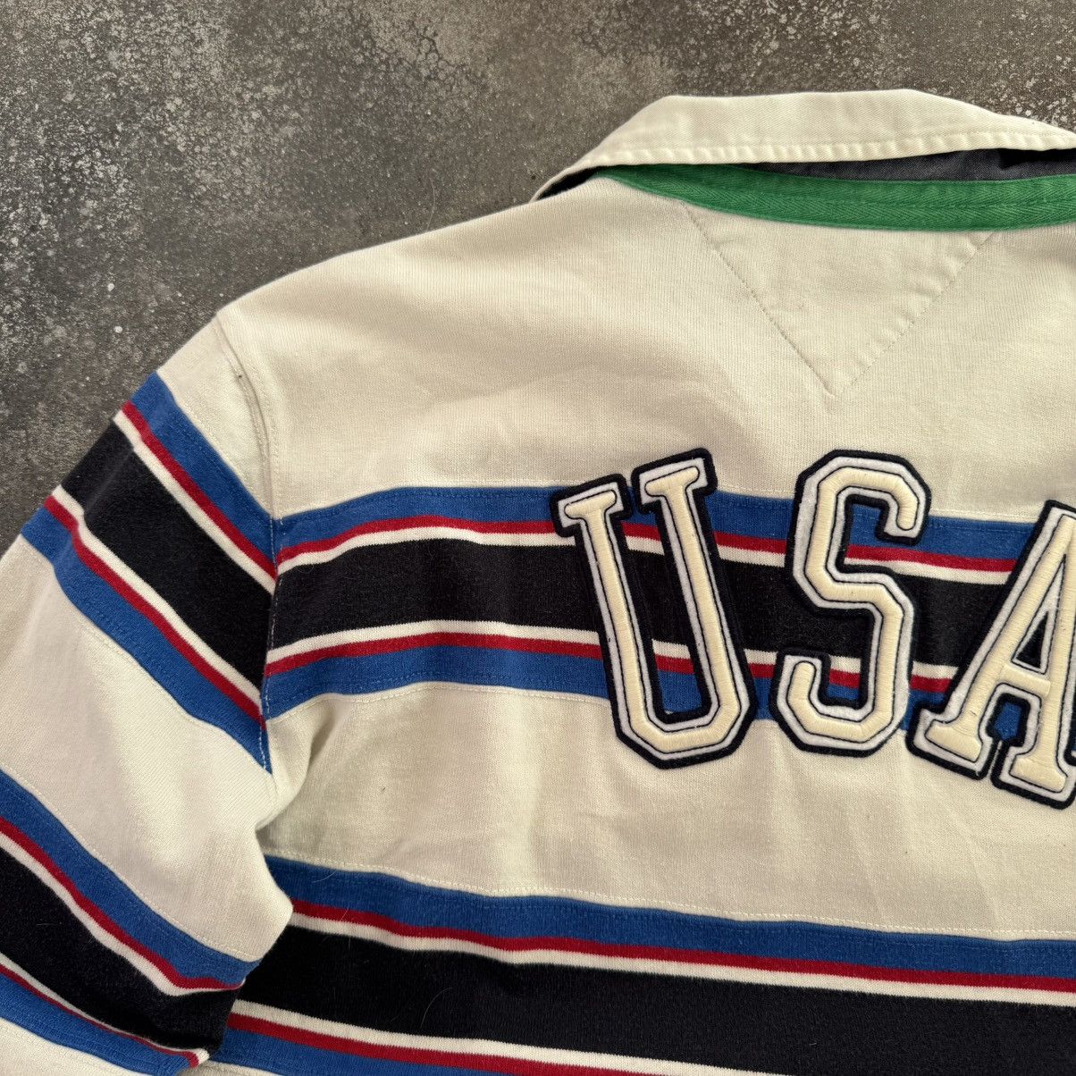 Tommy Hilfiger × Vintage Tommy Hilfiger Vintage USA Rugby Long Sleeve Shirt Size US XL / EU 56 / 4 - 9 Thumbnail