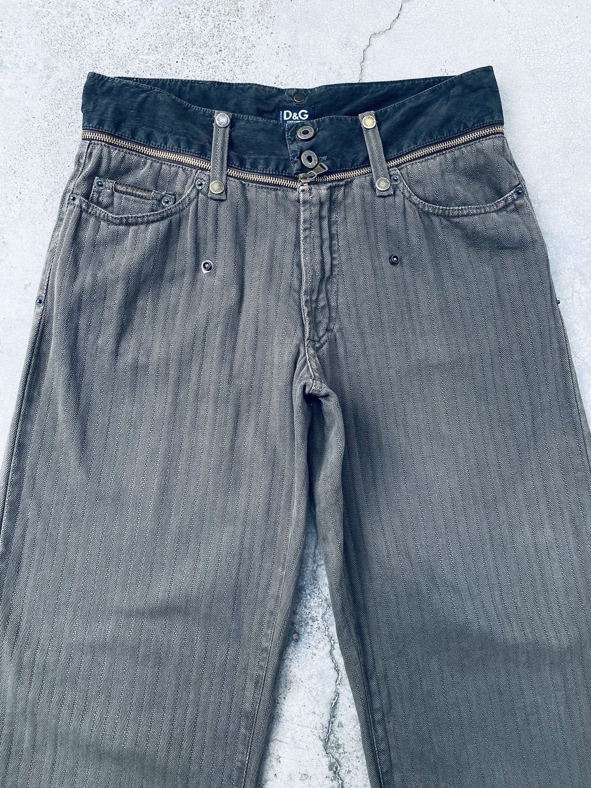 Dolce & Gabbana Vintage AW2003 Dolce & Gabbana Zipper Waist Pants Size US 32 / EU 48 - 18 Thumbnail