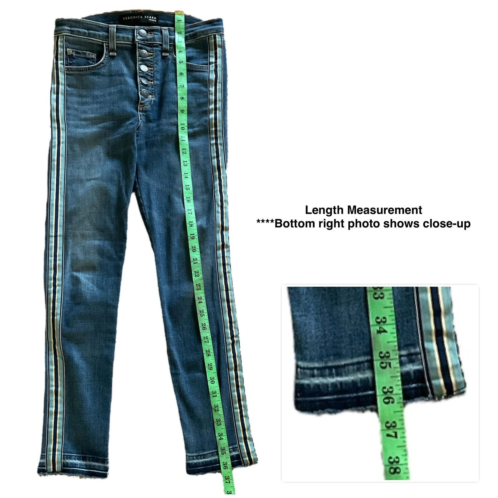 Veronica Beard Veronica Beard Debbie 10” Skinny Jean Size 25 Size 25" / US 0 / IT 36 - 8 Thumbnail