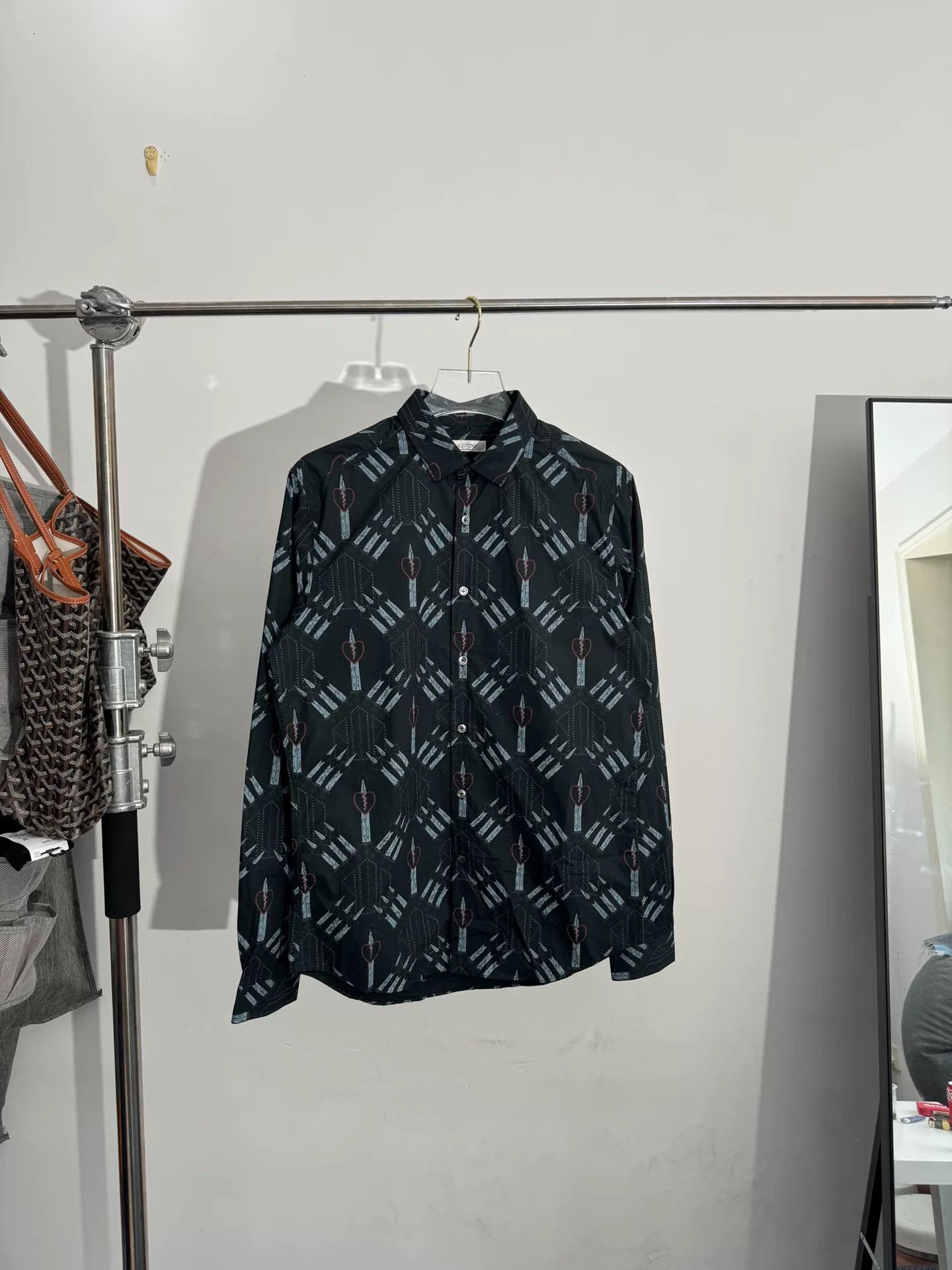 Valentino Valentino Heart Print Shirt Size 40 Size S / US 4 / IT 40 - 1 Thumbnail