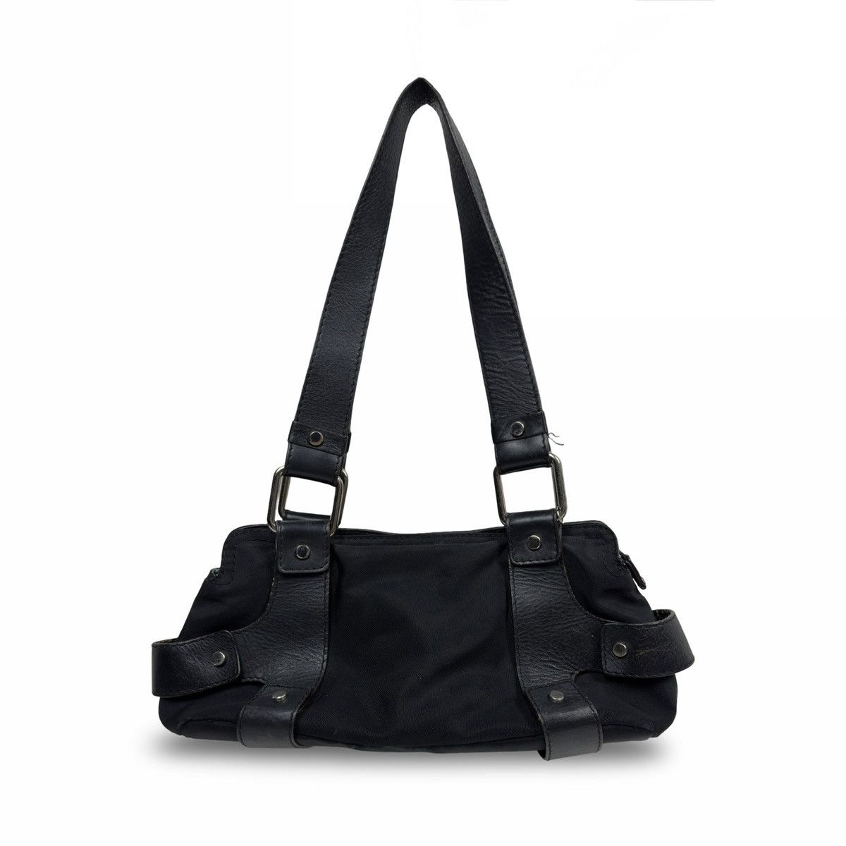 Versus Versace Versace Versus vintage nylon leather baguette bag Size ONE SIZE - 1 Thumbnail