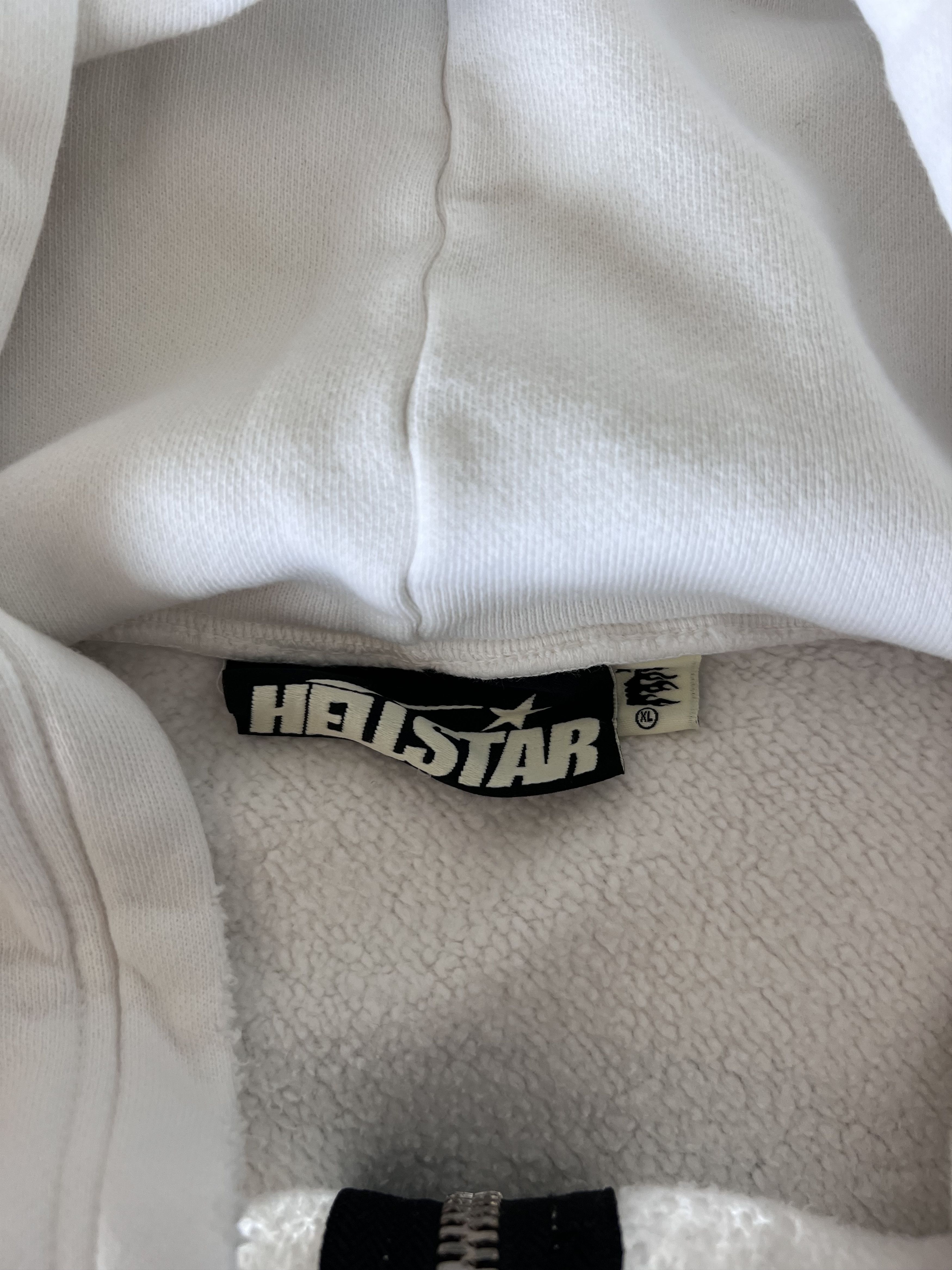 HELLSTAR Hellstar Records Zip Up Hoodie in White Size US XL / EU 56 / 4 - 7 Thumbnail