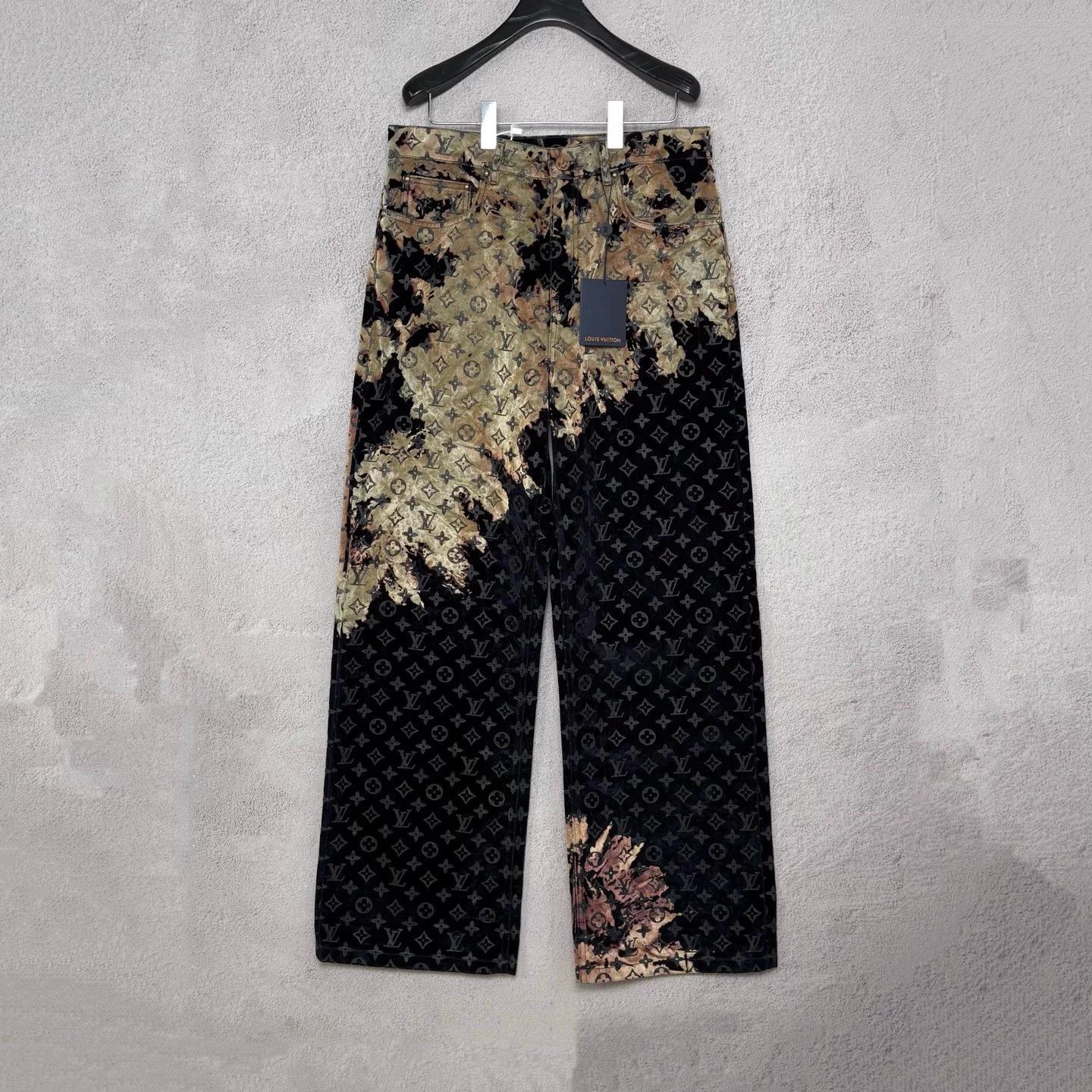 Louis Vuitton LV flame cloud flocked monogram jeans 31 Size US 28 / EU 44 - 1 Thumbnail