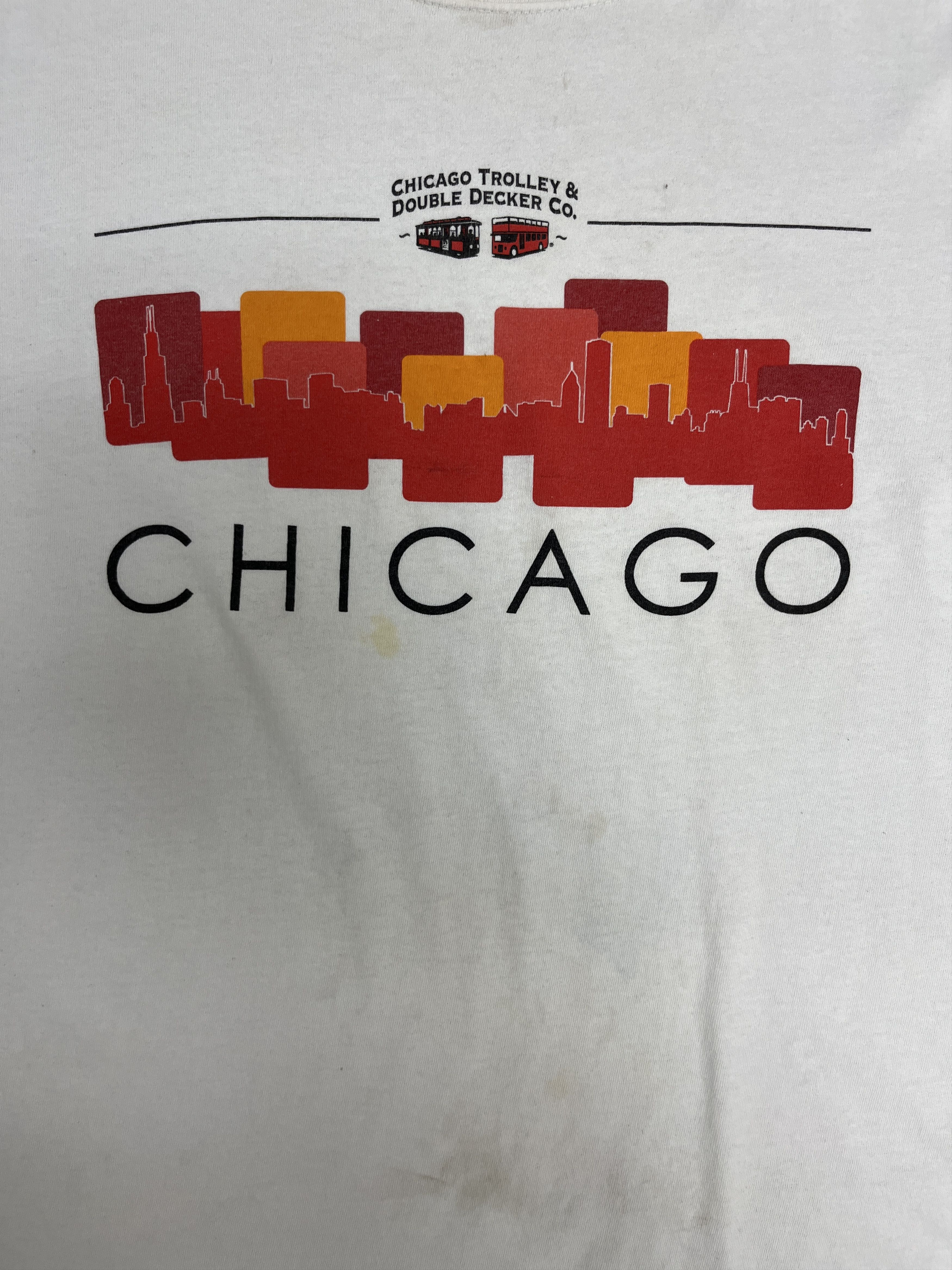 Vintage Chicago Trolley & Double Decker Co Vintage T-Shirt Tee Size US XL / EU 56 / 4 - 2 Thumbnail