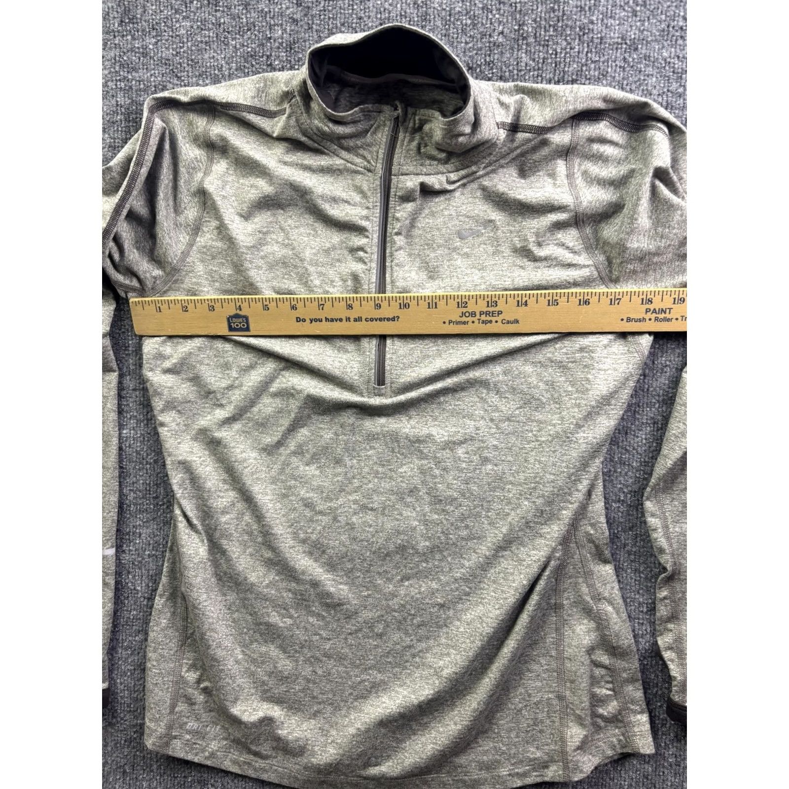 Nike Nike Dri-FIT Element Pullover Mens M Gray 1/4 Zip Long Sleeve Running Top Size US M / EU 48-50 / 2 - 4 Thumbnail