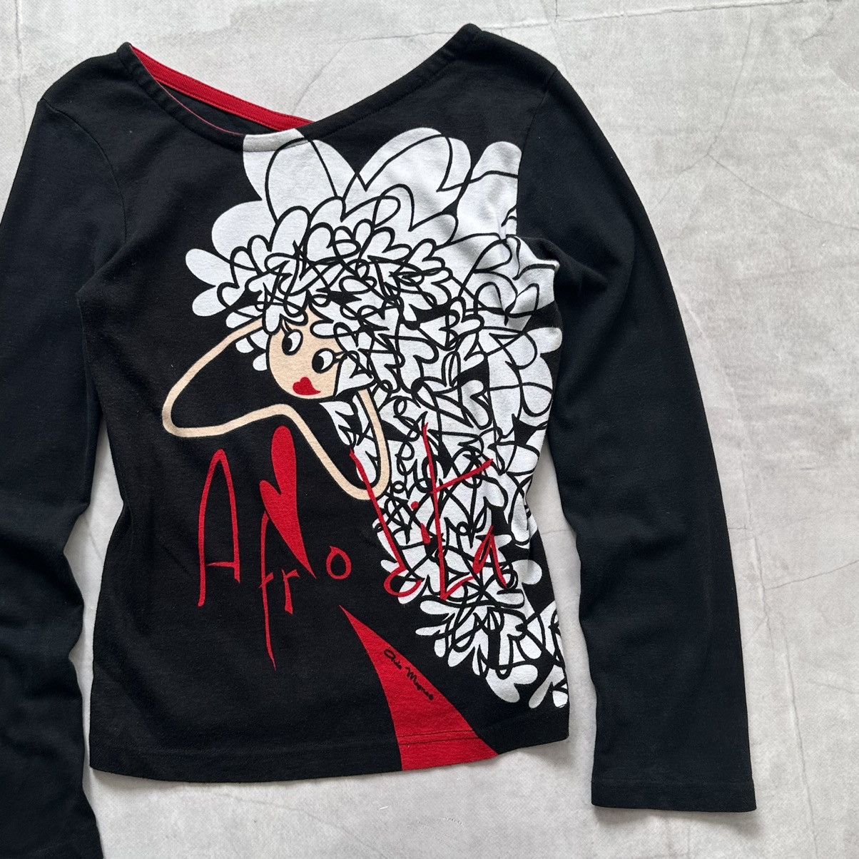Cop Copine × Custo Barcelona × Hysteric Glamour Y2K Cute Cop Copine Vibe Vintage Long Sleeve T Shirt Size L / US 10 / IT 46 - 2 Thumbnail