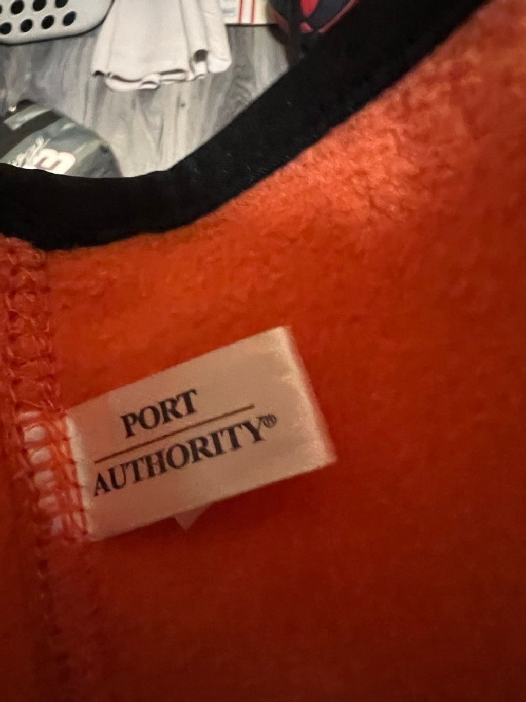 Port Authority Men's Port Authority Orange Black Fleece Headband One Size Size ONE SIZE - 5 Thumbnail