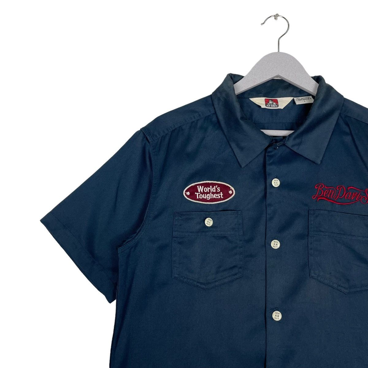 Ben Davis × Vintage 💥BEN DAVIS BOWLING WORKER SHIRT Size US L / EU 52-54 / 3 - 6 Thumbnail