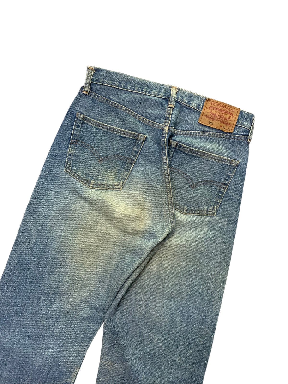 Levi's × Vintage Vintage LEVIS 502 LVC Talon Zipper Redline Selvedge Jeans Size US 30 / EU 46 - 9 Thumbnail
