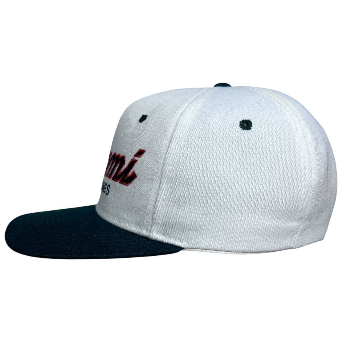 Sports Specialties 90s NCAA Miami Hurricanes Script Sports Specialties Snapback Size ONE SIZE - 3 Thumbnail
