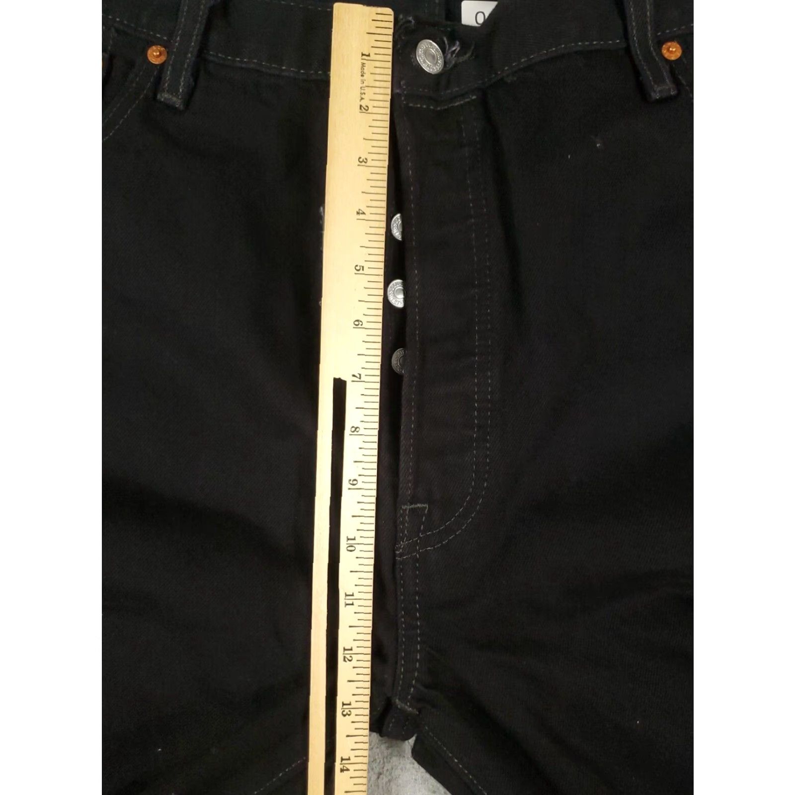 Levi's Mens Levis Jeans 42x30 Extra Large XL Black Straight Leg Denim Pants Size US 42 / EU 58 - 3 Thumbnail