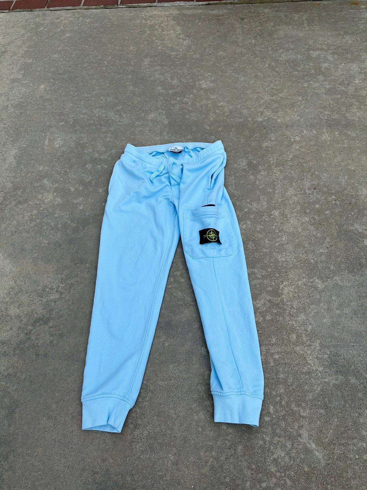 Stone Island Sweatpants Joggers Patch Logo L Bottoms