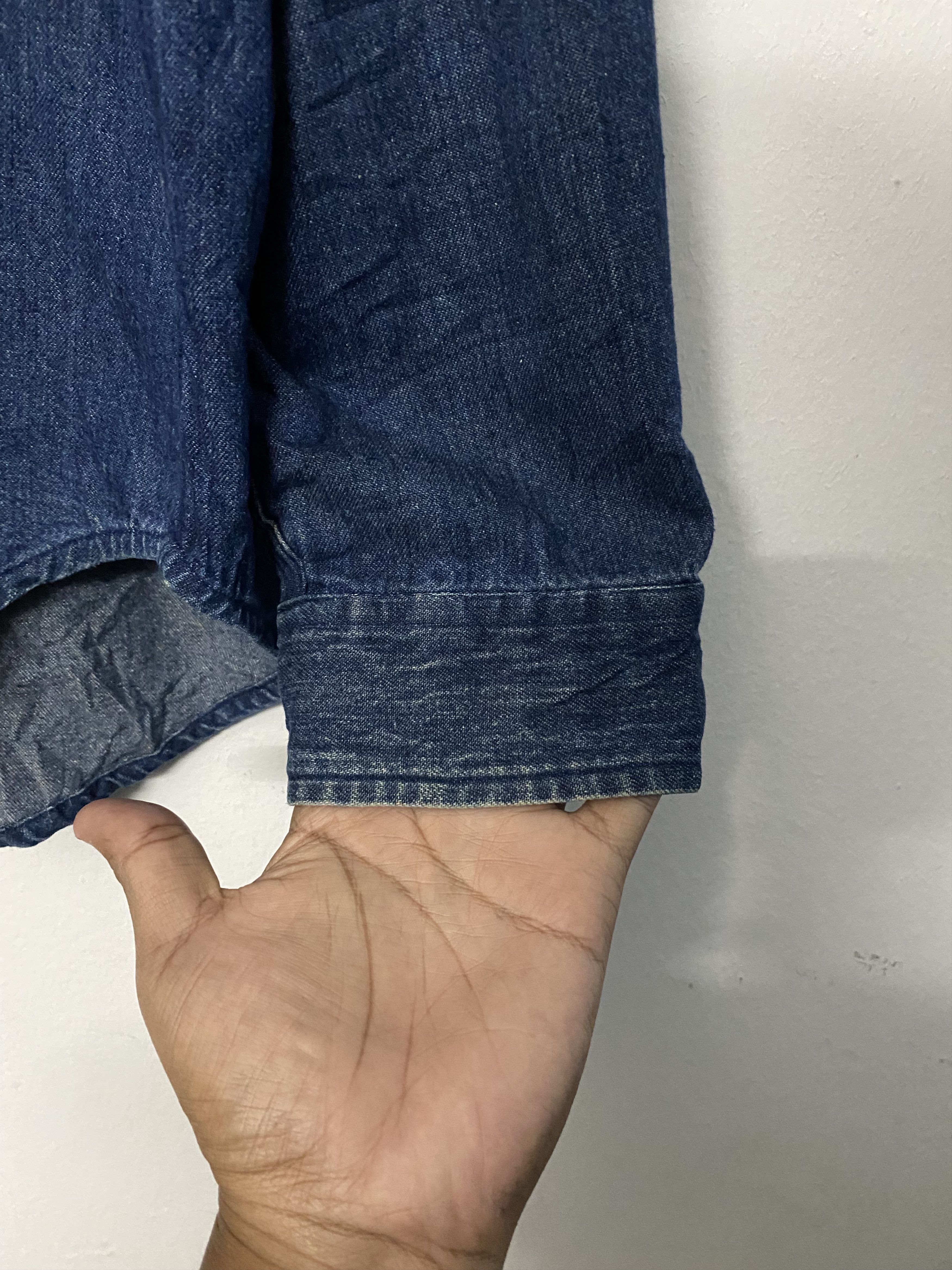 RRL Ralph Lauren RRL Ralph Lauren Double RL Indigo Denim Chambray Size L Size US L / EU 52-54 / 3 - 8 Thumbnail