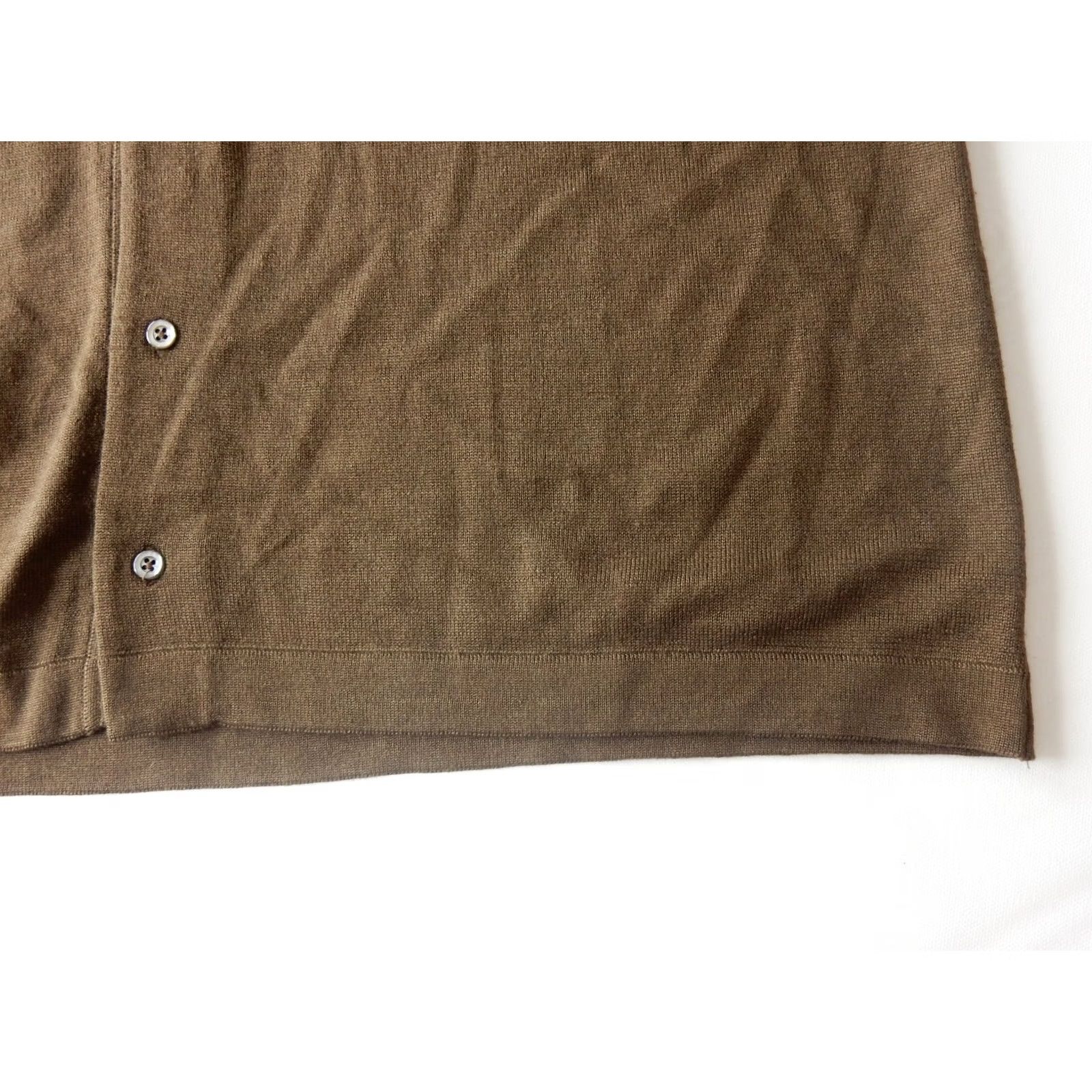 Vintage Tricots St. Raphael Shirt Button-Up Long Sleeve Men L Brown Wool&Silk Blend Front Shirt Size US L / EU 52-54 / 3 - 2 Thumbnail