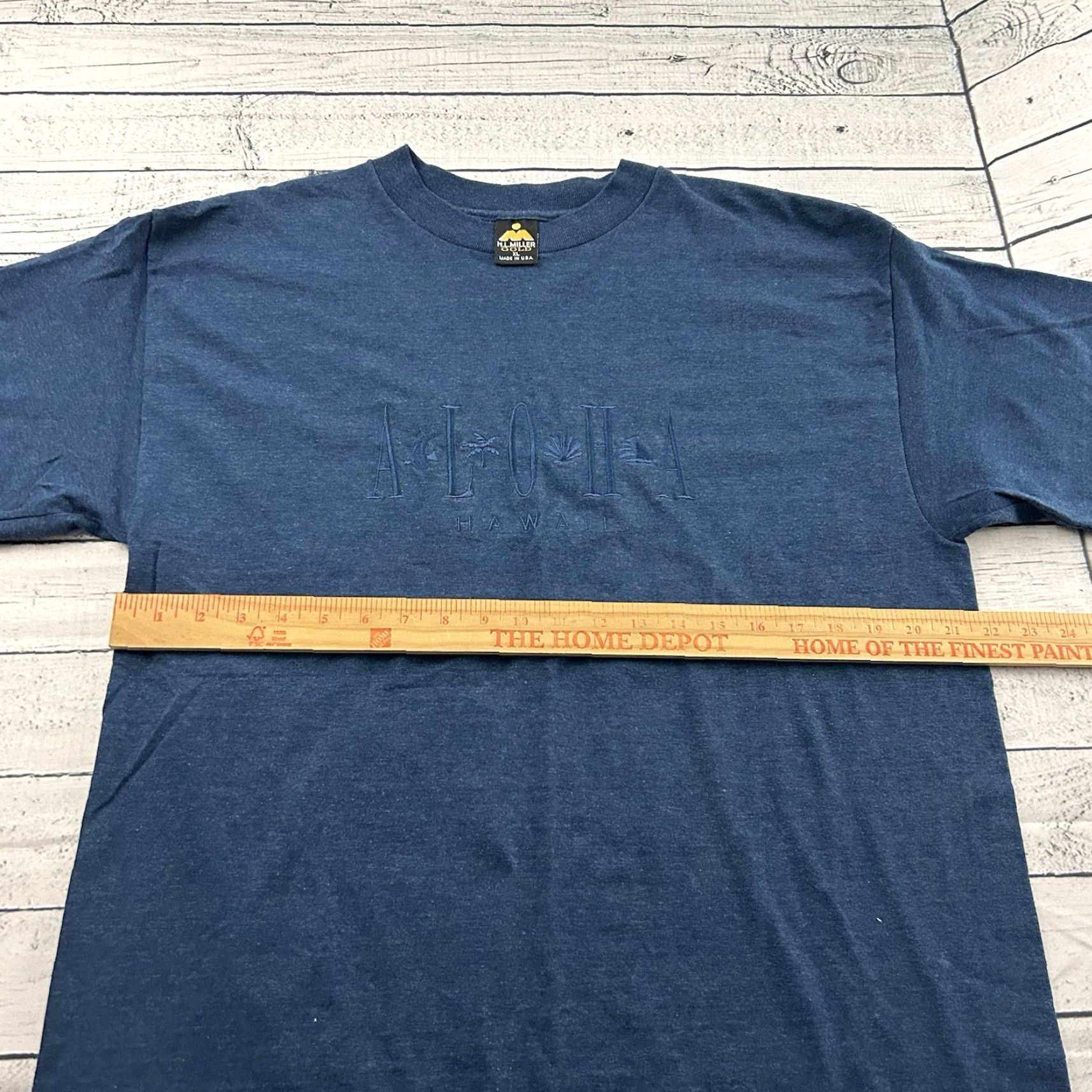 Vintage VINTAGE HL Miller Gold Aloha Hawaii Short Sleeve T Shirt Men XL Blue Size US XL / EU 56 / 4 - 4 Thumbnail