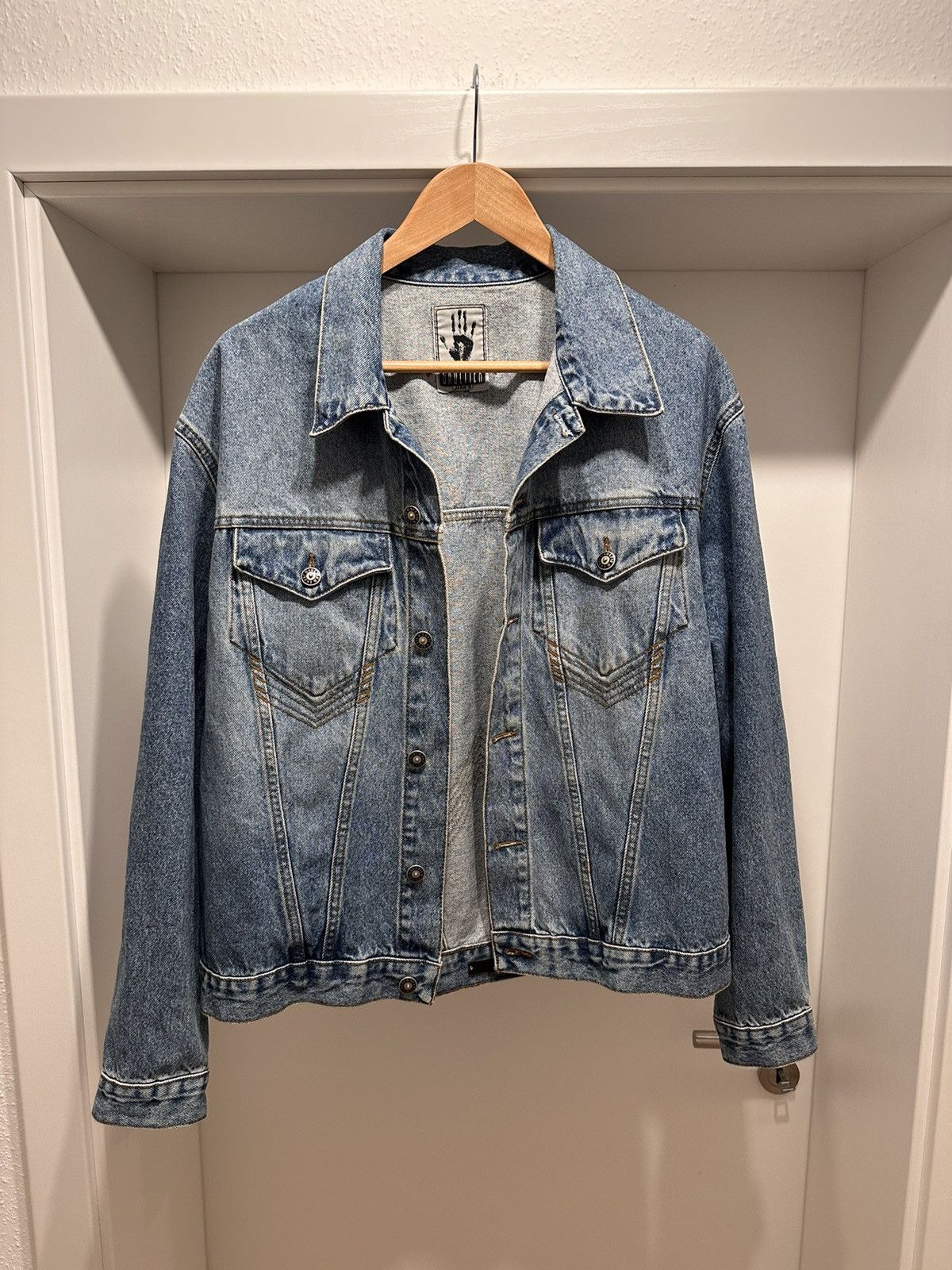 Jean Paul Gaultier JPG Gaultier Jeans Denim Jacket 90s Size US L / EU 52-54 / 3 - 1 Thumbnail