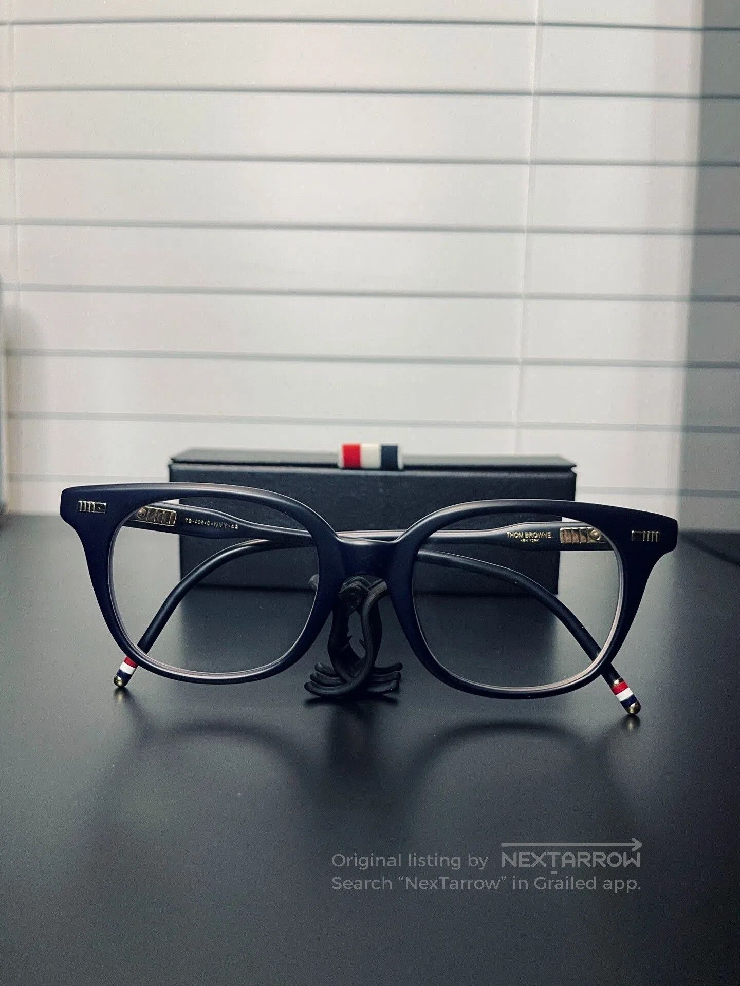 Thom Browne Thom Browne Classic Navy Optical Glasses. Size ONE SIZE - 1 Thumbnail