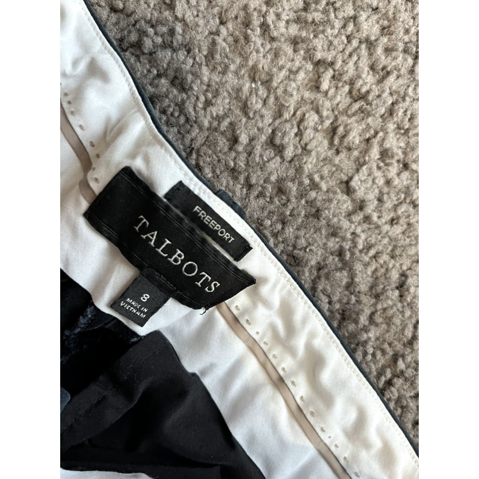Talbots Talbots Freeport Women's 8 Dress Pants Black Cotton Spandex Rayon Straight Leg Officewear Adult Size 30" / US 8 / IT 44 - 5 Thumbnail