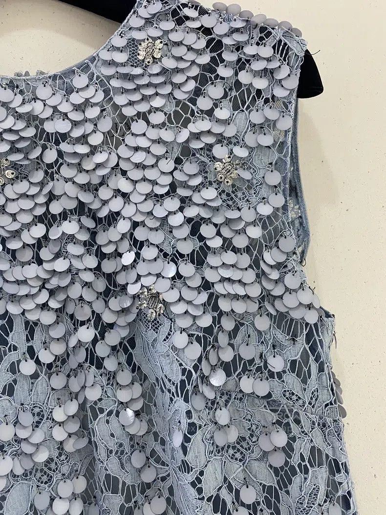 Valentino Valentino Sequin studded beaded sleeveless dress Size M / US 6-8 / IT 42-44 - 2 Thumbnail