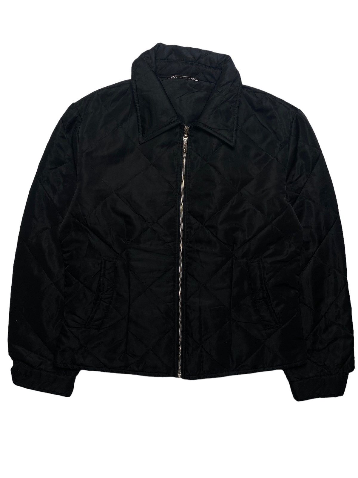 image of Avant Garde 2000S Dolce Gabana - Quilted Diamond Work Jacket in Black, Men's (Size Large)