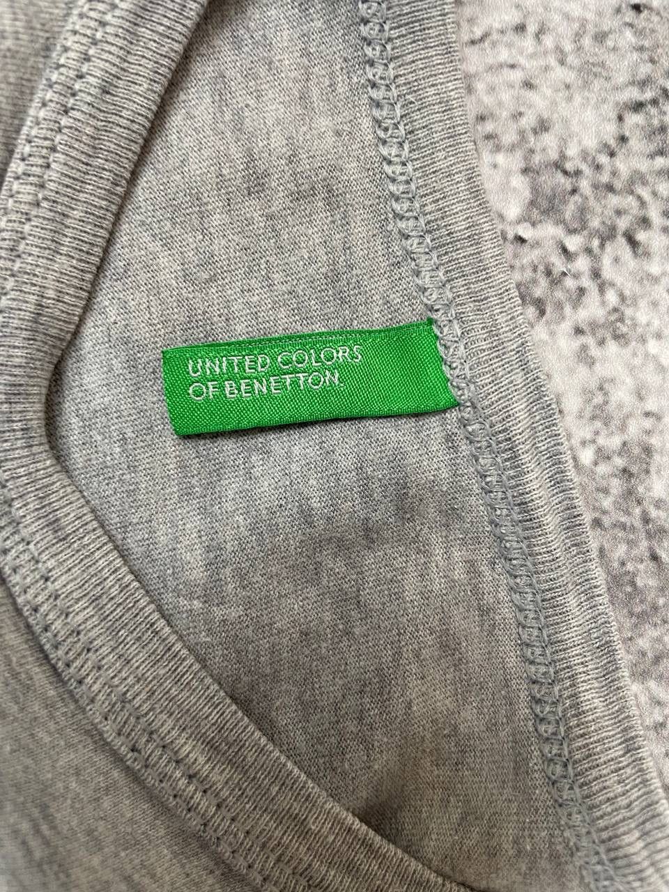 Benetton Benetton Men Long Sleeve T-Shirt Regular Fit Grey Size XS Size US XS / EU 42 / 0 - 3 Thumbnail